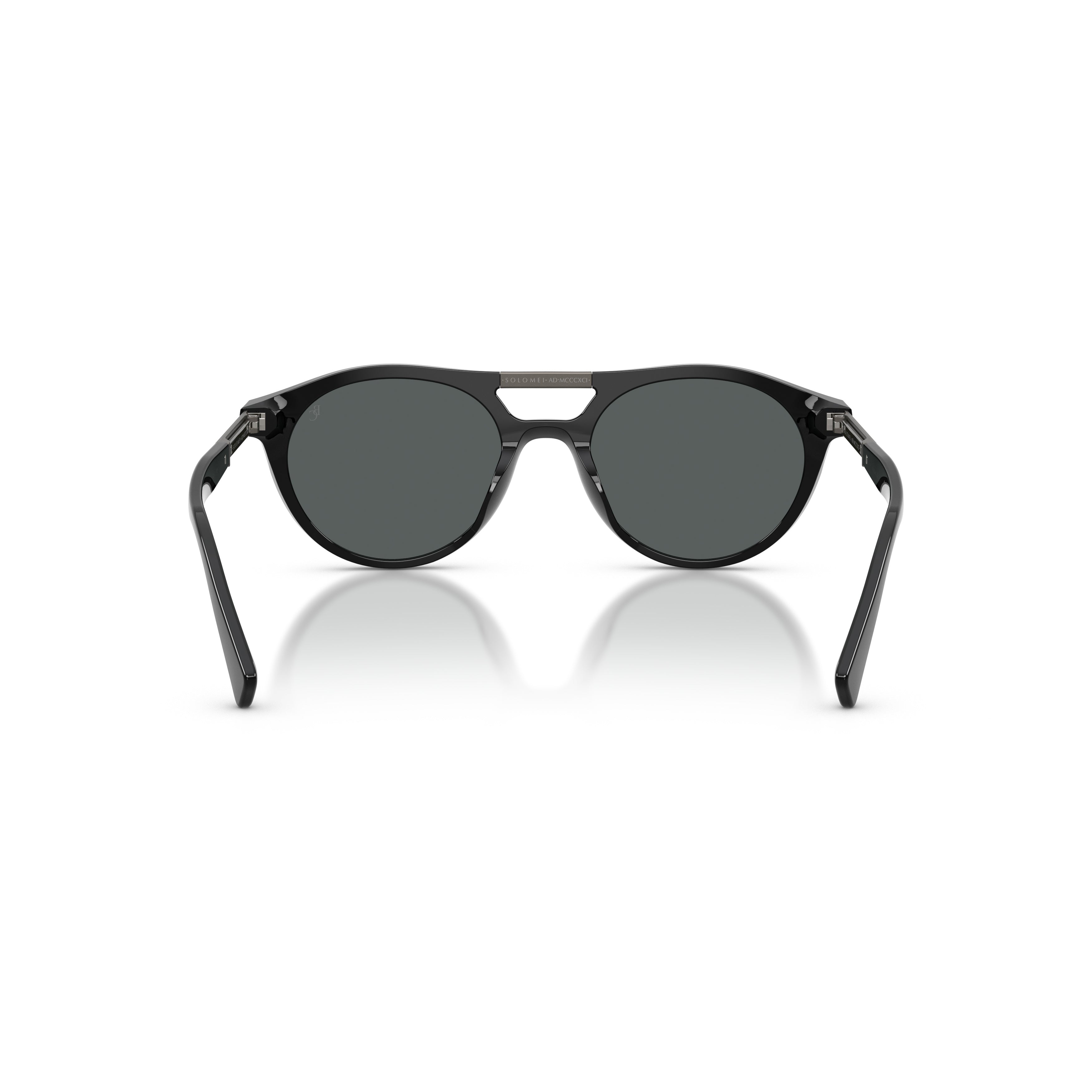 0bc4020s Rounded Frame Sunglasses with Double-Bridged Design