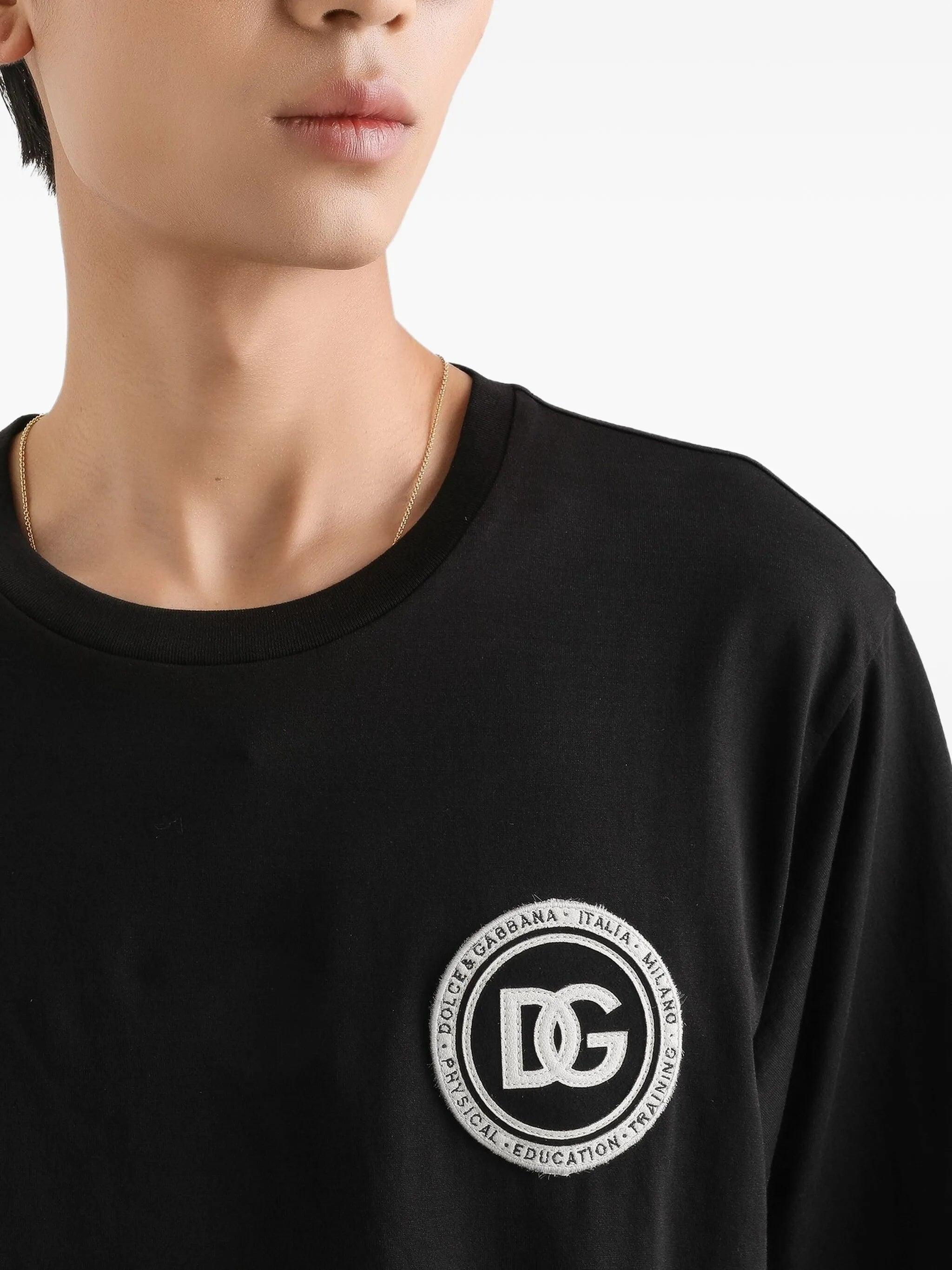 Black Classic Crew Neck Cotton T-Shirt