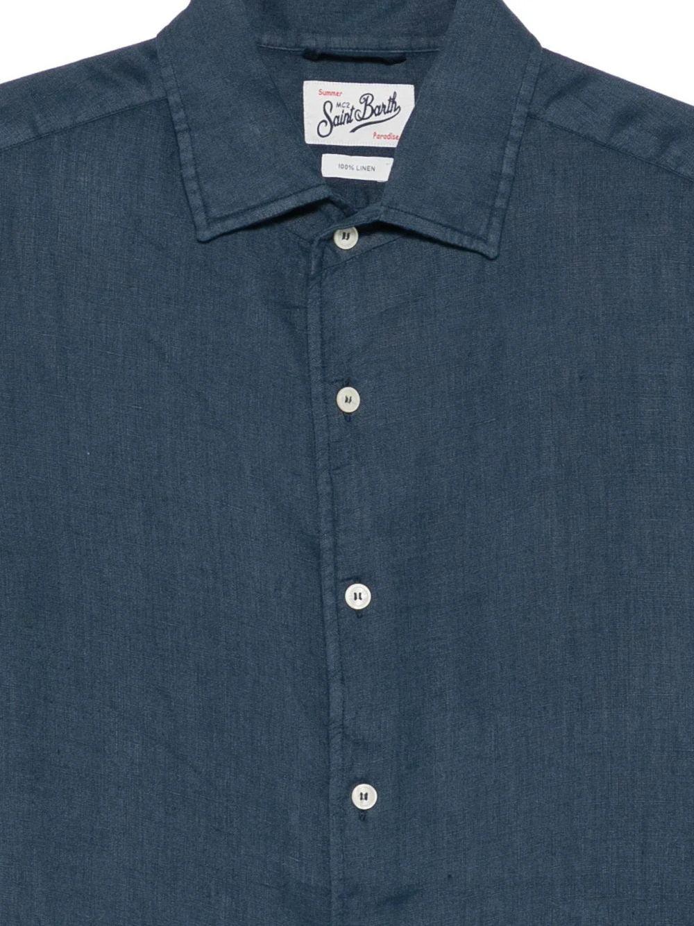Long-Sleeve Button-Up Shirt with Classic Collar