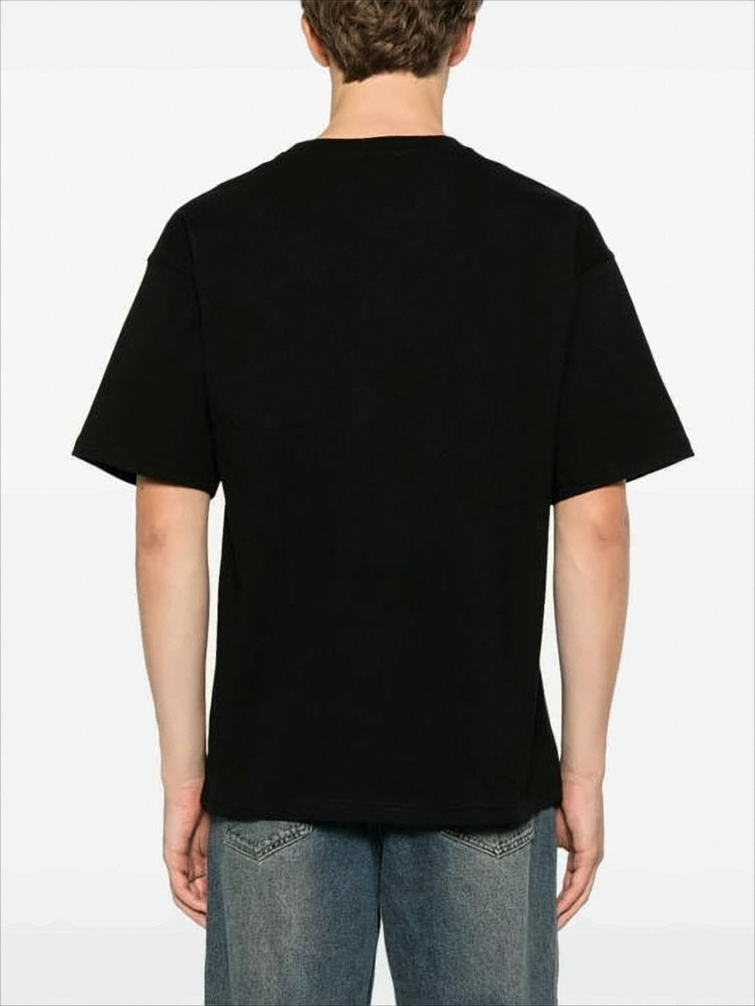 Relaxed-Fit Black Cotton T-Shirt