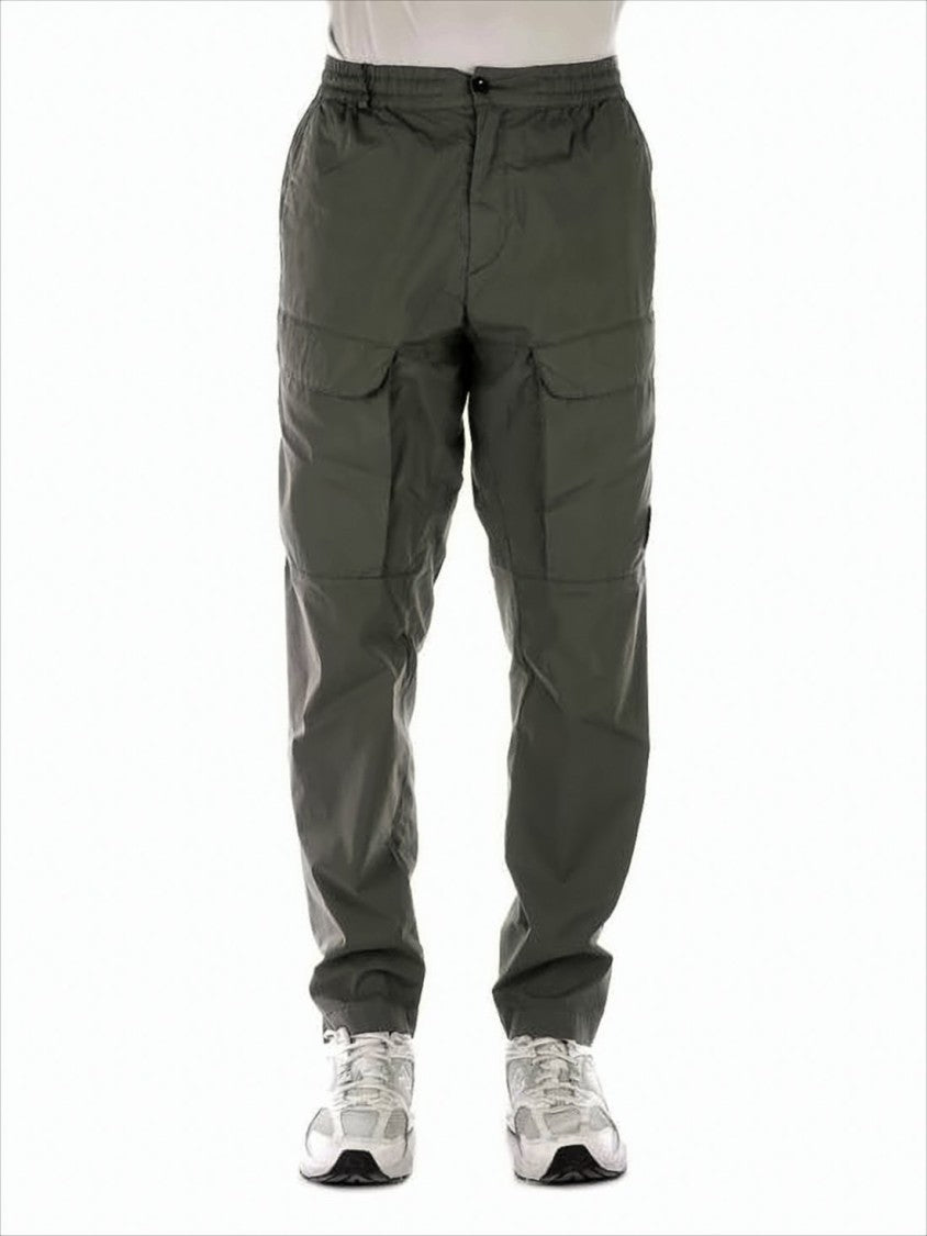 Utility-Inspired Straight Pants with Flap Pockets