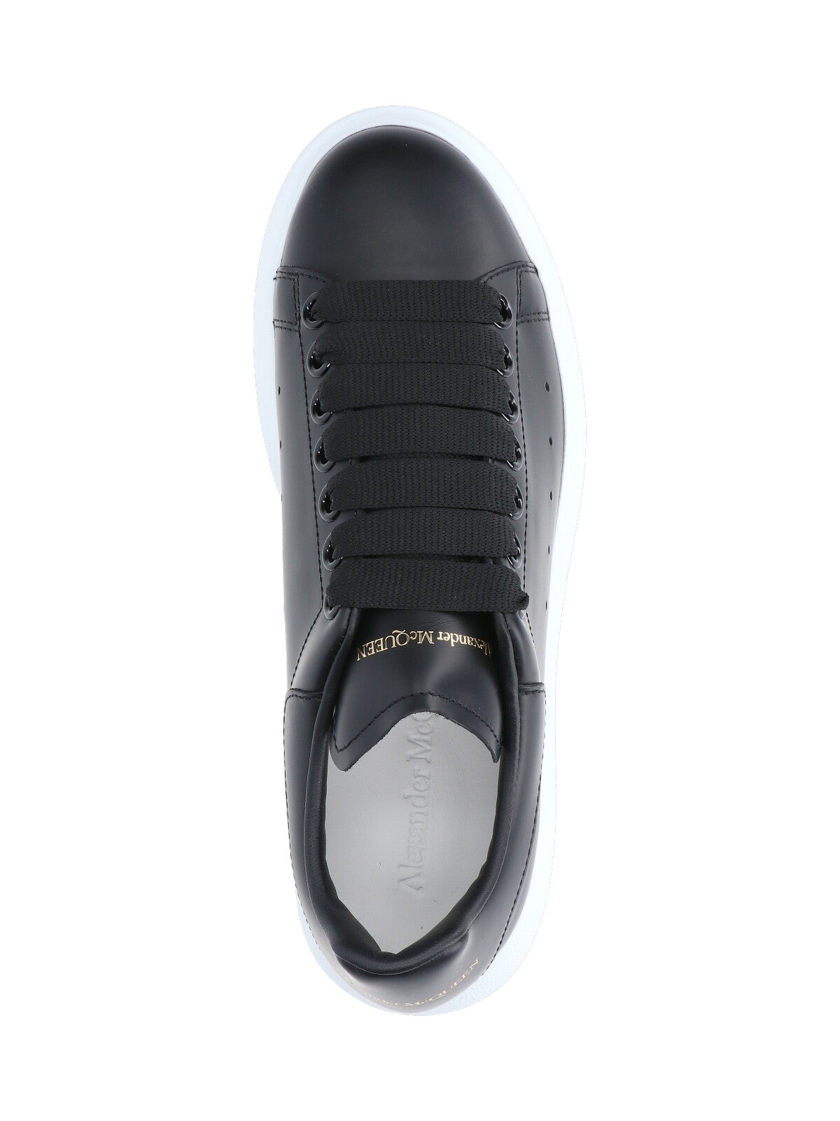 "Oversize" Sneakers, In Black Calfskin