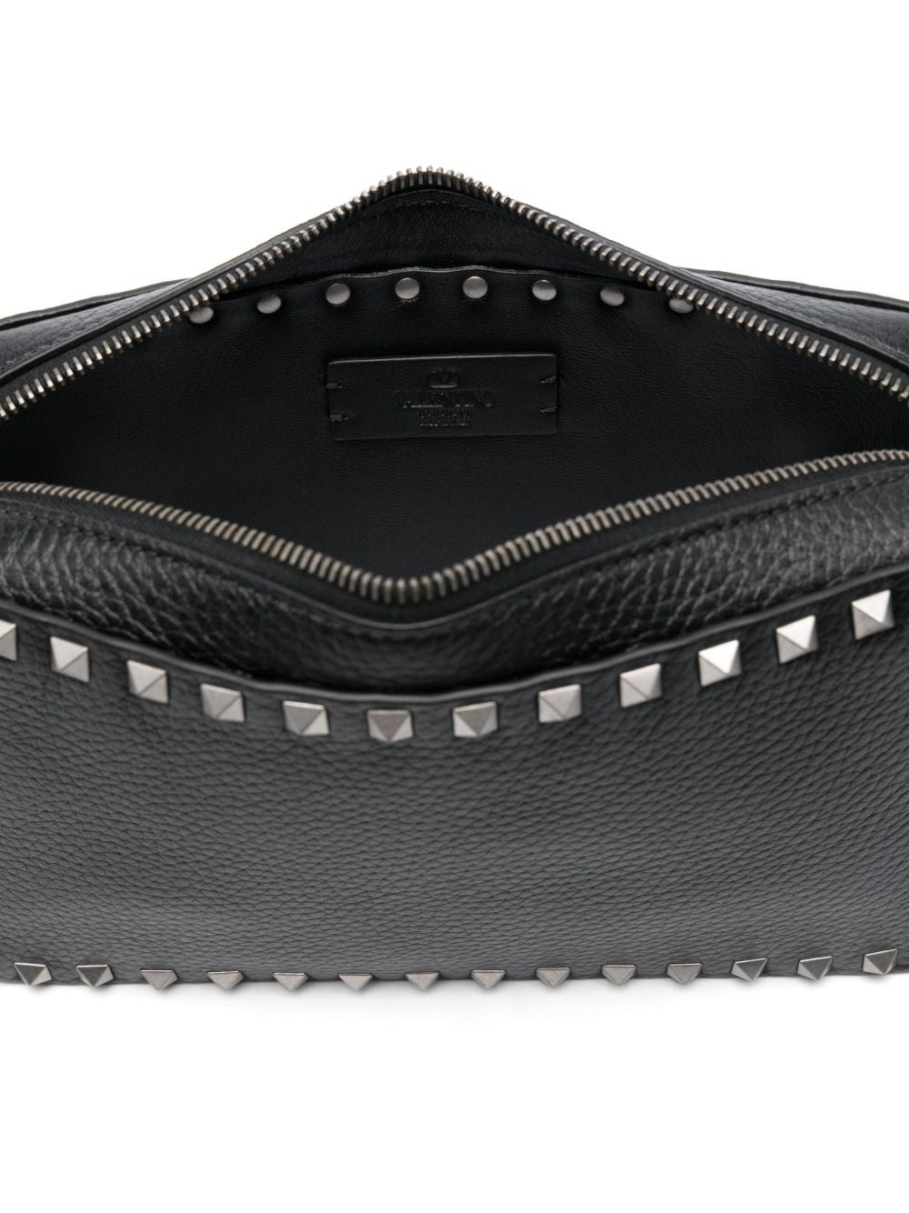 Rectangular Black Leather Bag