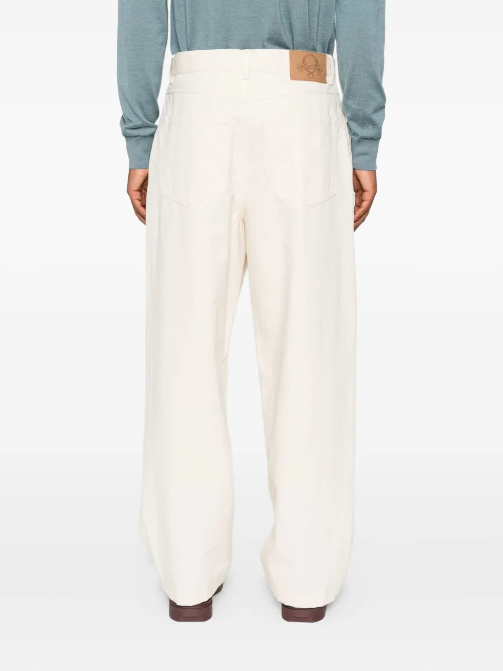 Tailored Trousers With Straight Leg Cut