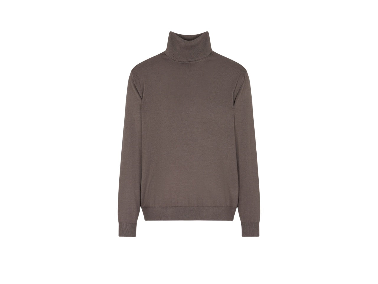 Regular Fit Turtleneck Sweater with Ribbed Details