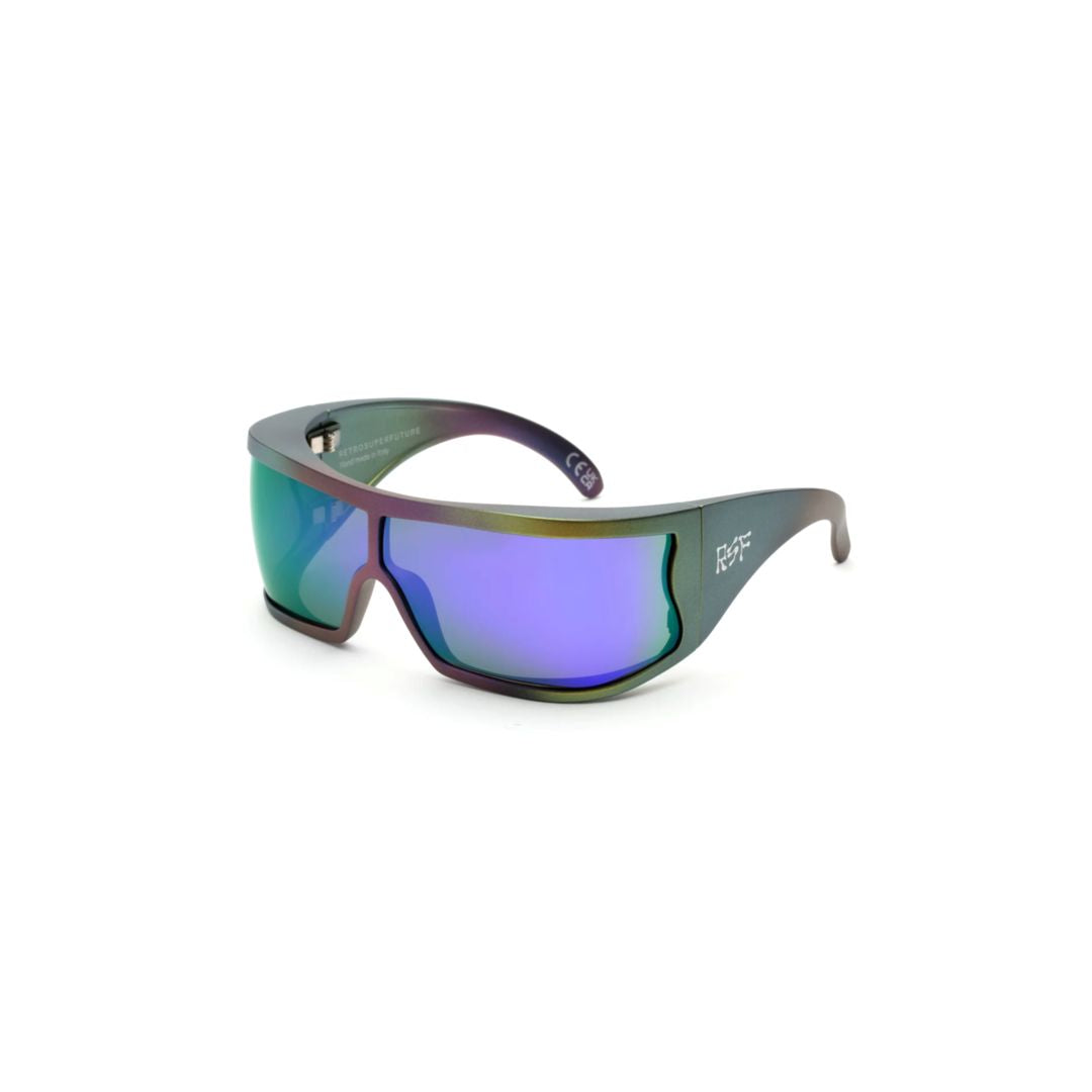 Bones Peridot Oversized Shield Sunglasses