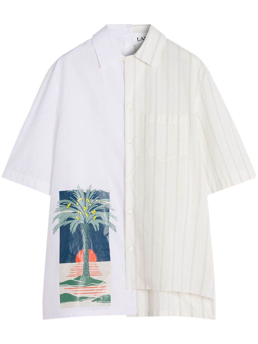 Asymmetric White Shirt