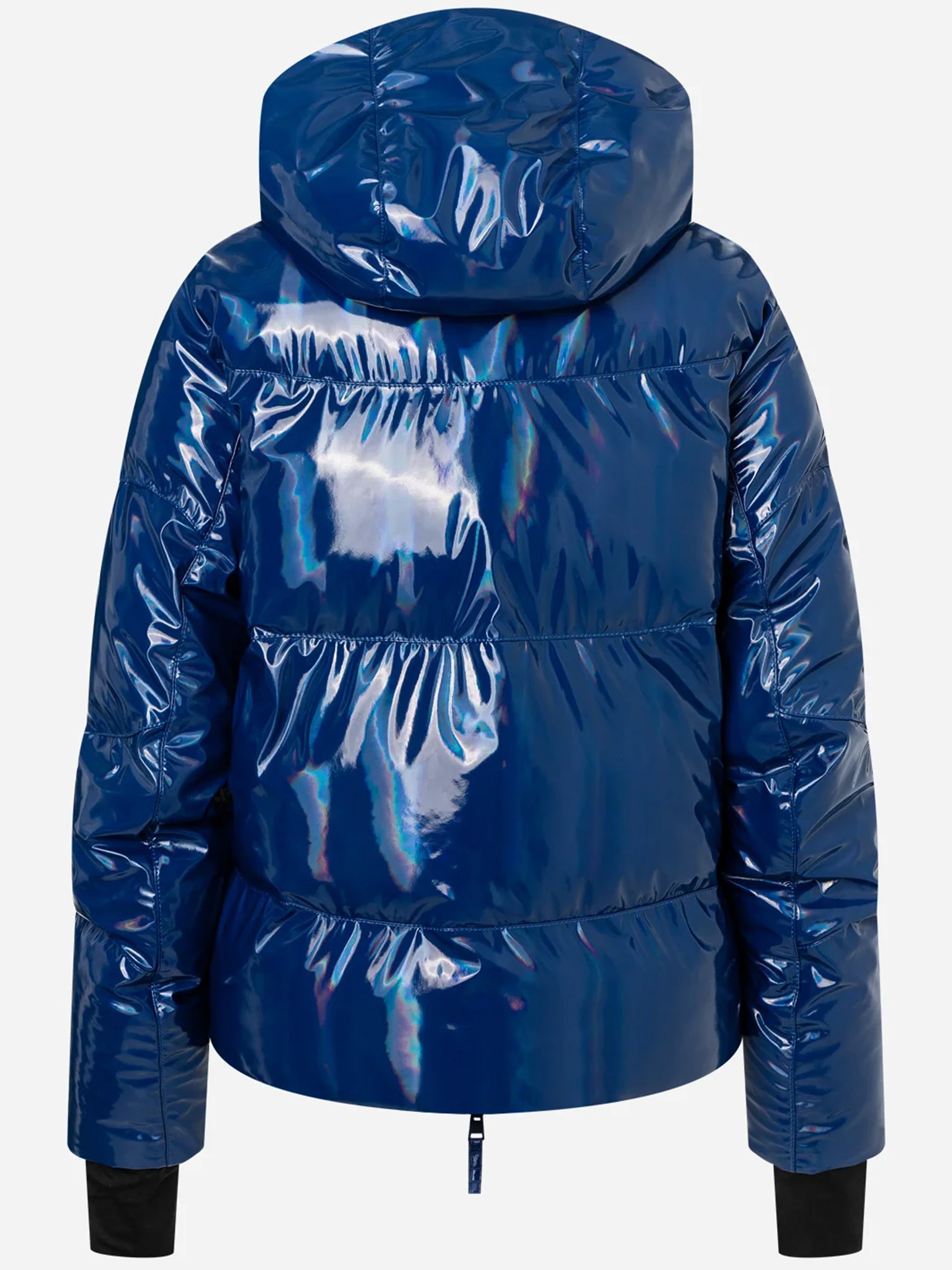 Blue Rosalia Iridescent Quilted Jacket