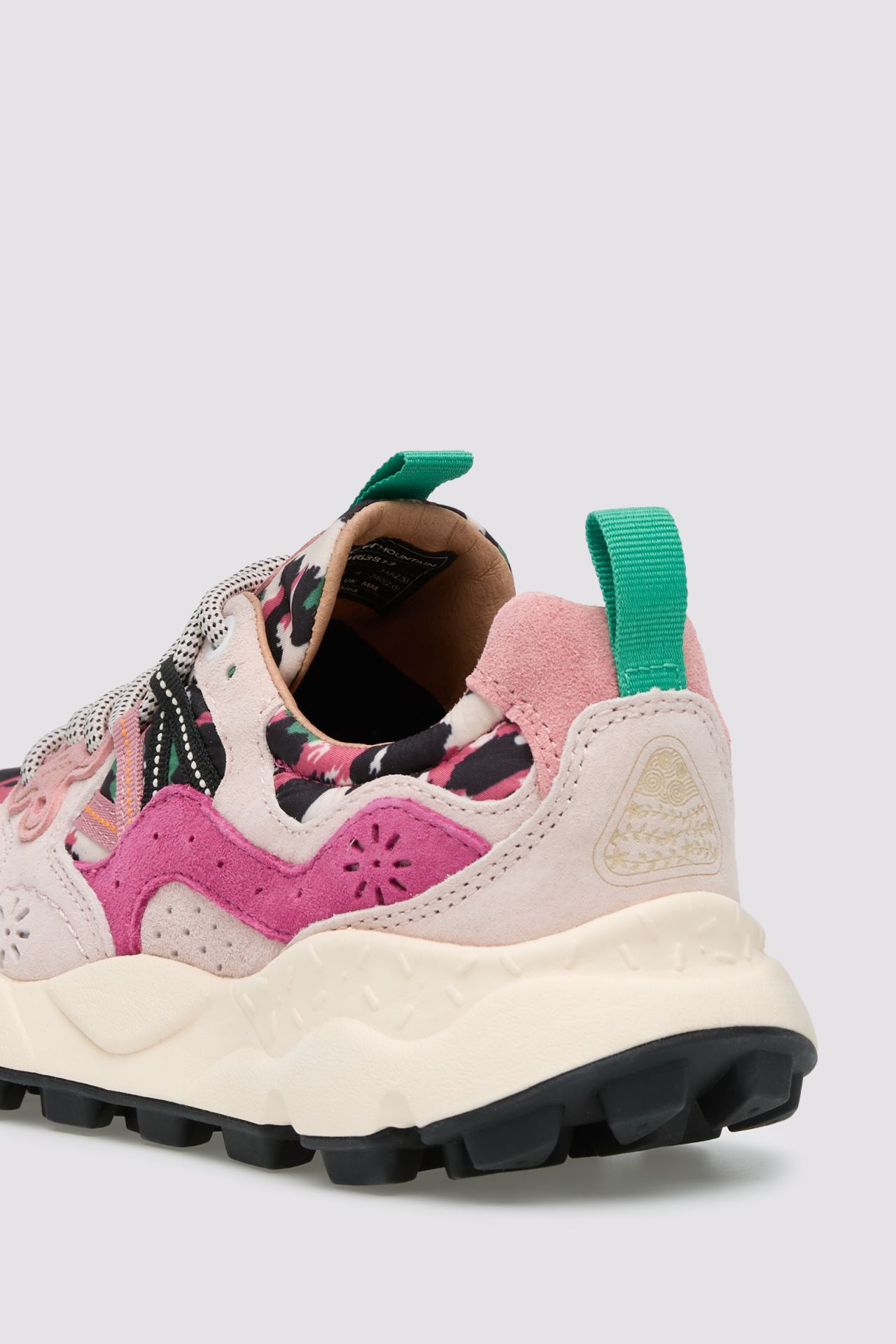 Dynamic Pink and Cream Suede Sneakers