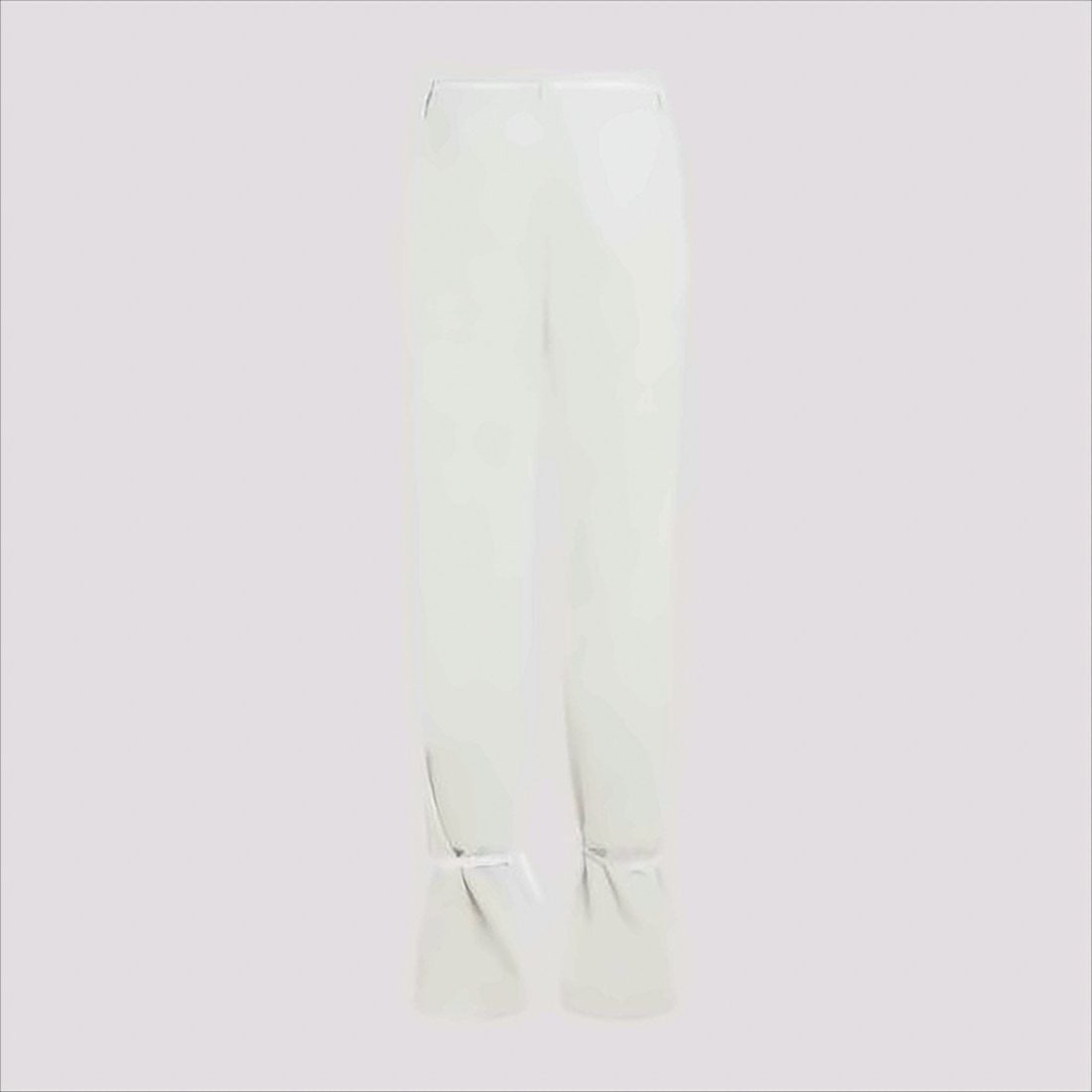 Relaxed Fit Straight Pants With Drawstring Waist And Flared Cuffs