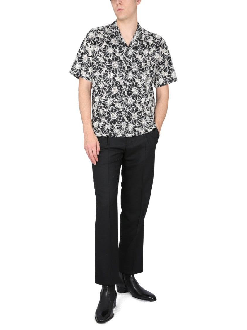 Tailored Black Pants With Pleated Design