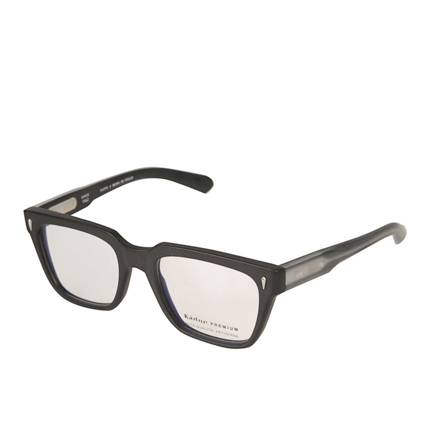Premium 13-53 Bold Rectangular Frame Eyeglasses with Translucent Temples