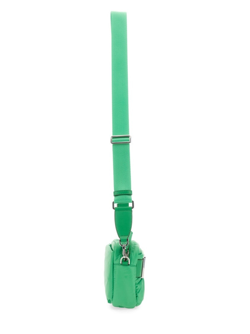 Quilted Shoulder Bag With Prominent Logo