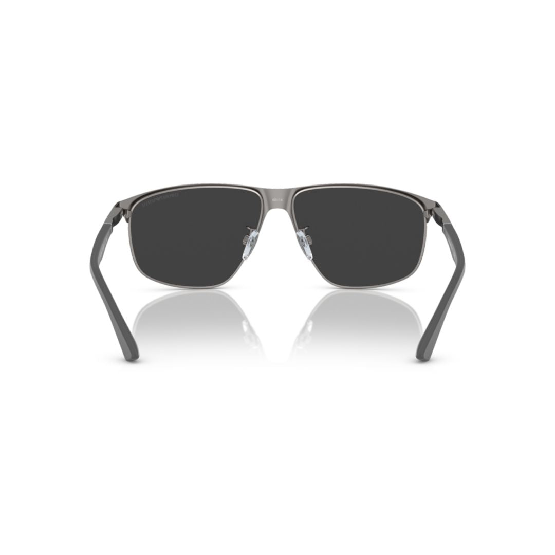 2094 Sole Rectangular Frame Sunglasses with Metallic Finish