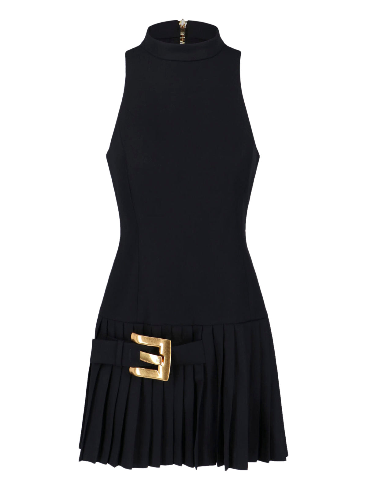 Mini Wool Dress – Black