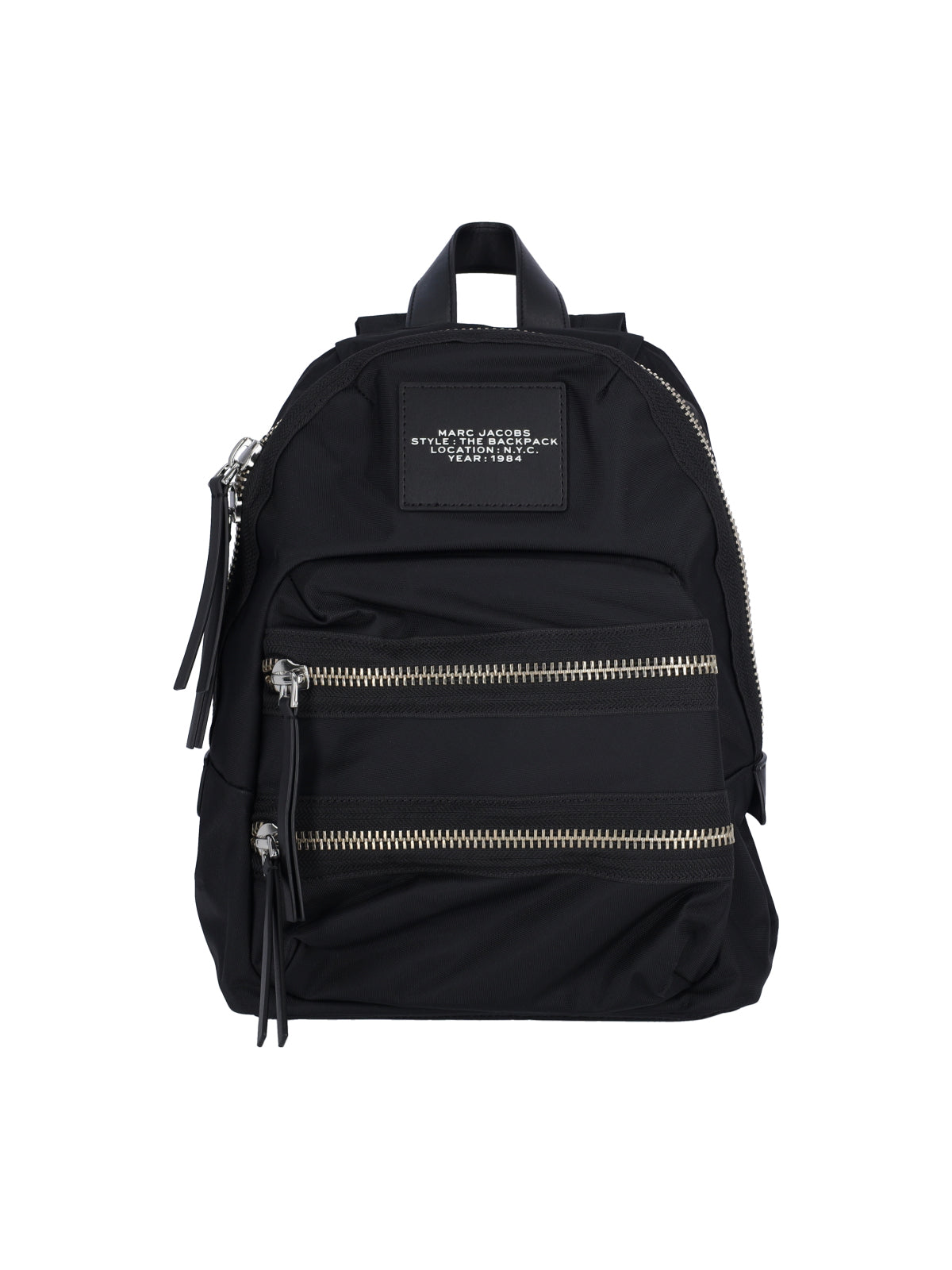Black The Biker Medium Nylon Backpack