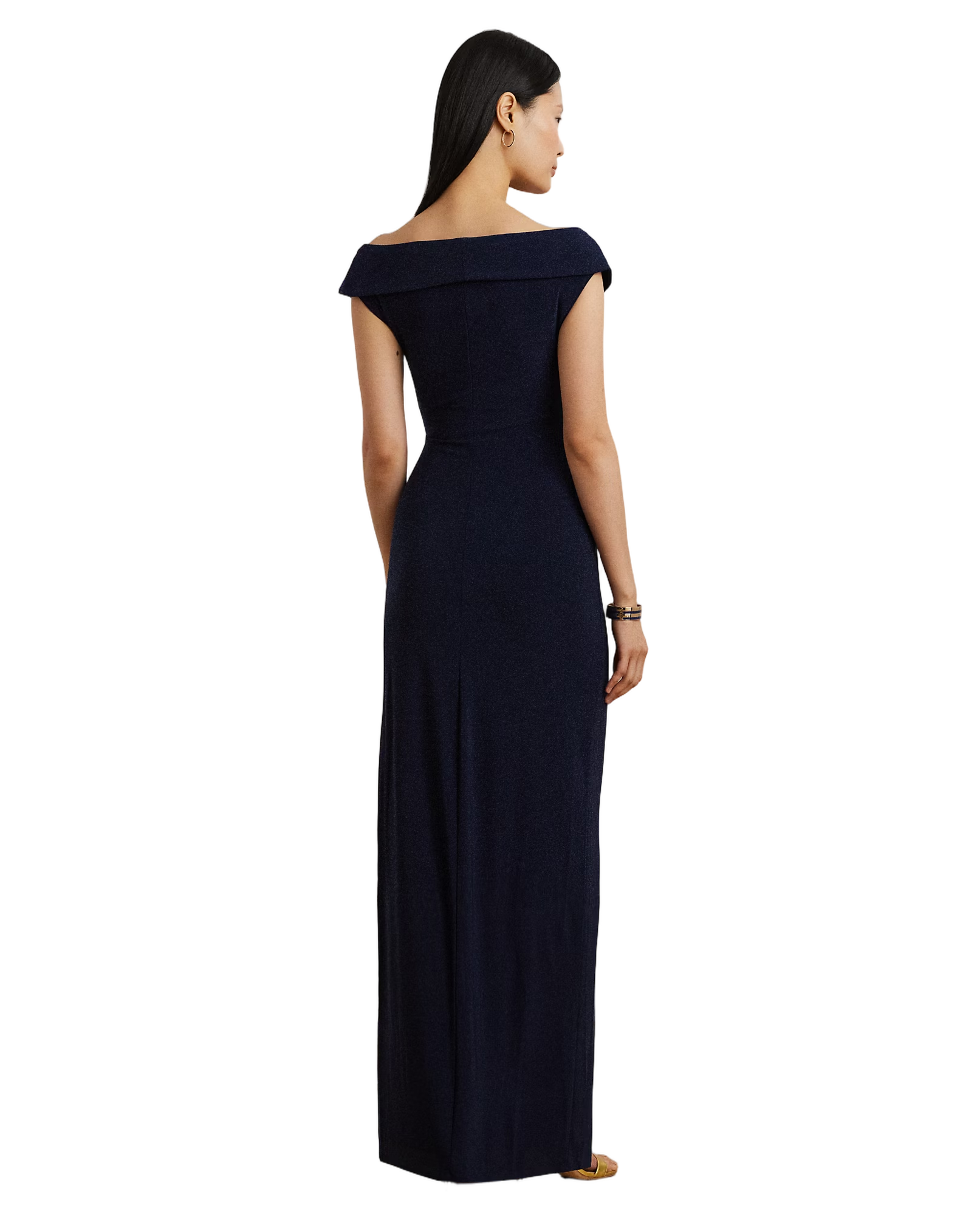 Sleeveless Evening Gown With Side Slit