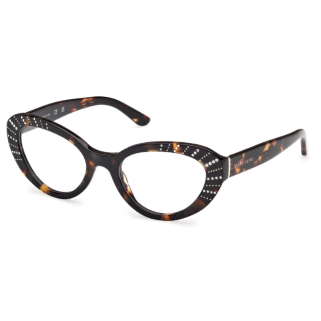 Gm50035 Cat-Eye Acetate Sunglasses with Tortoiseshell Pattern