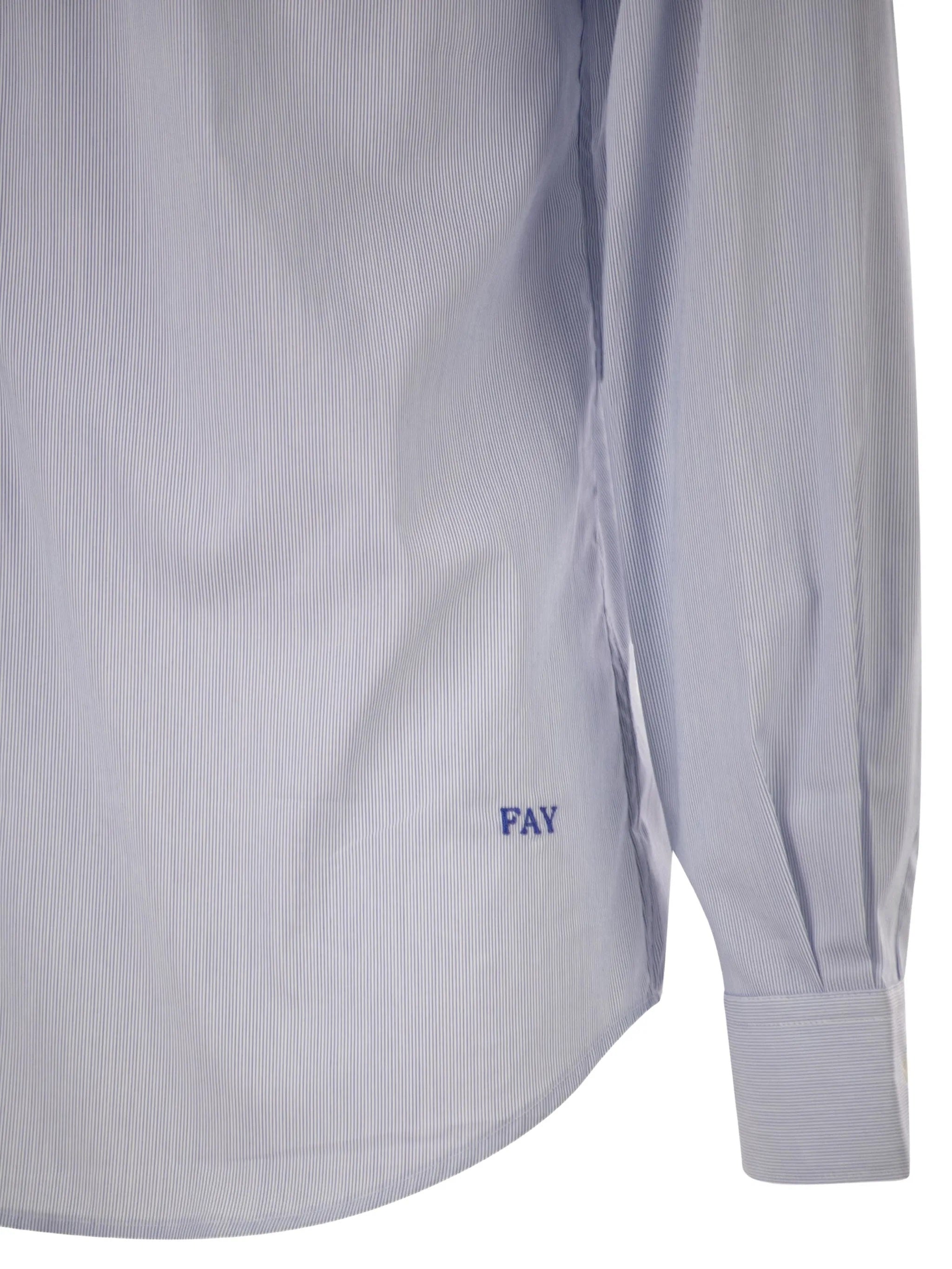 Deep Blue Stretch Cotton Shirt