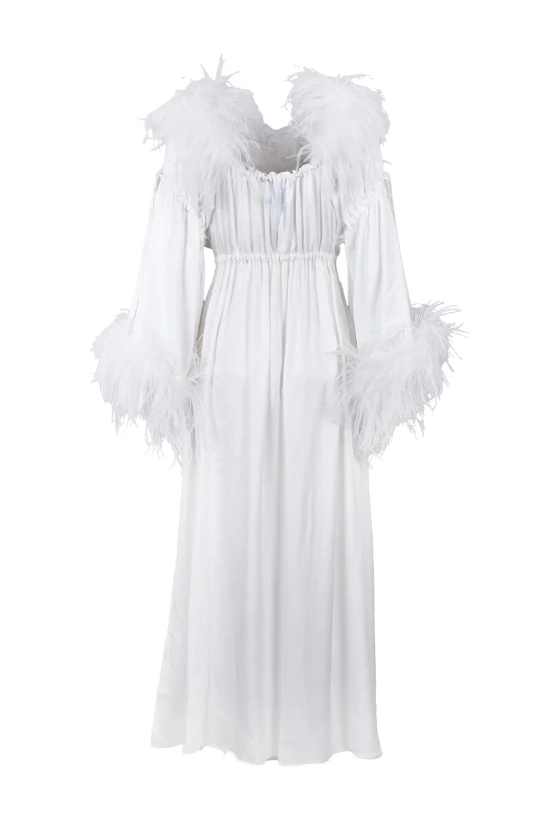 Dress Acetate Viscose Silk - White
