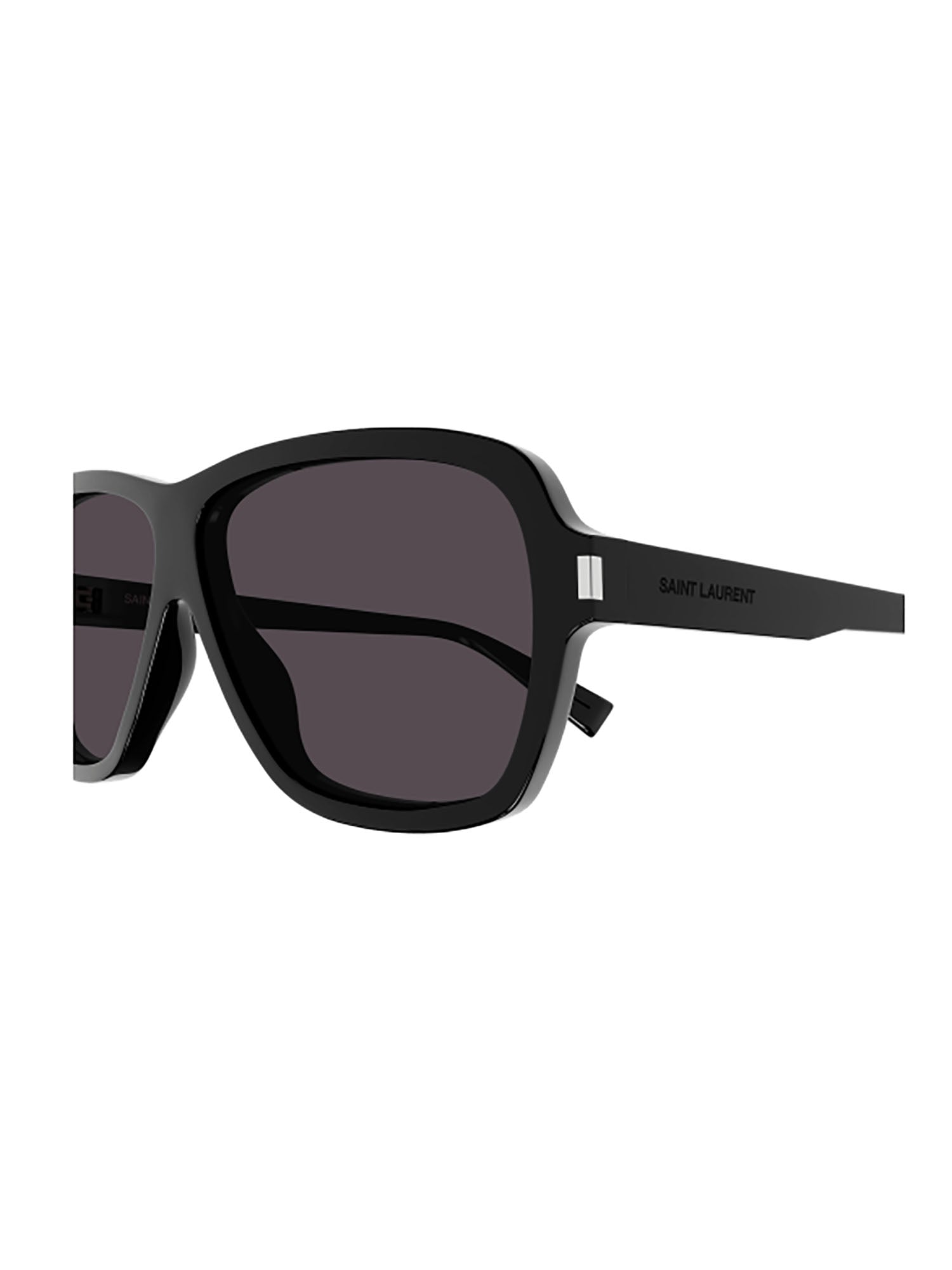 Oversized Black Frame Sunglasses with Distinct Rectangular Lenses