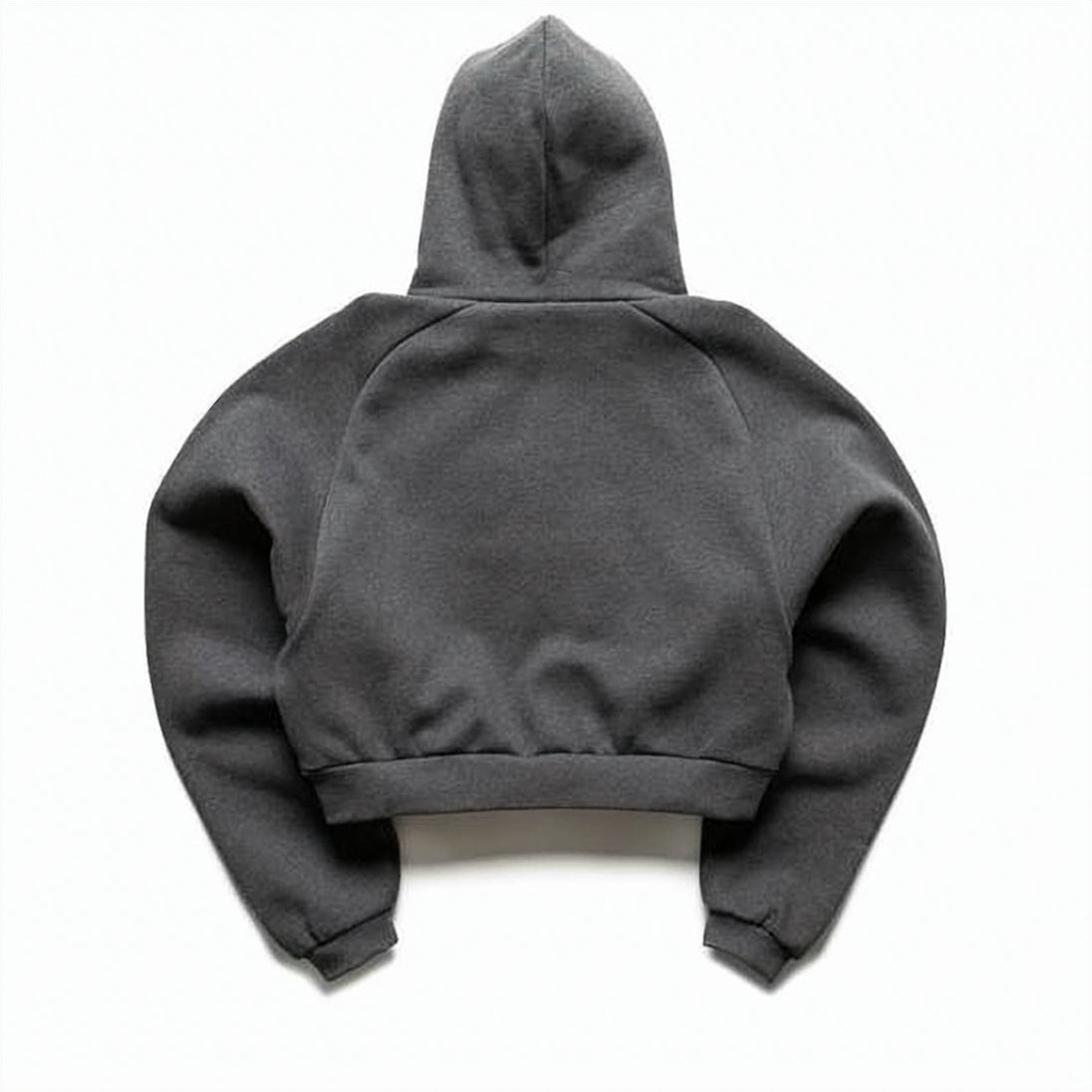 Relaxed Fit Cropped Hoodie