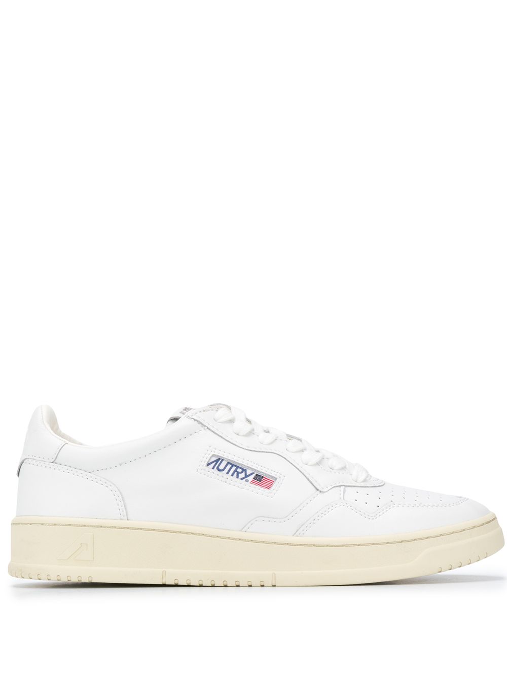 Low-Top Sneakers with Perforated Toebox