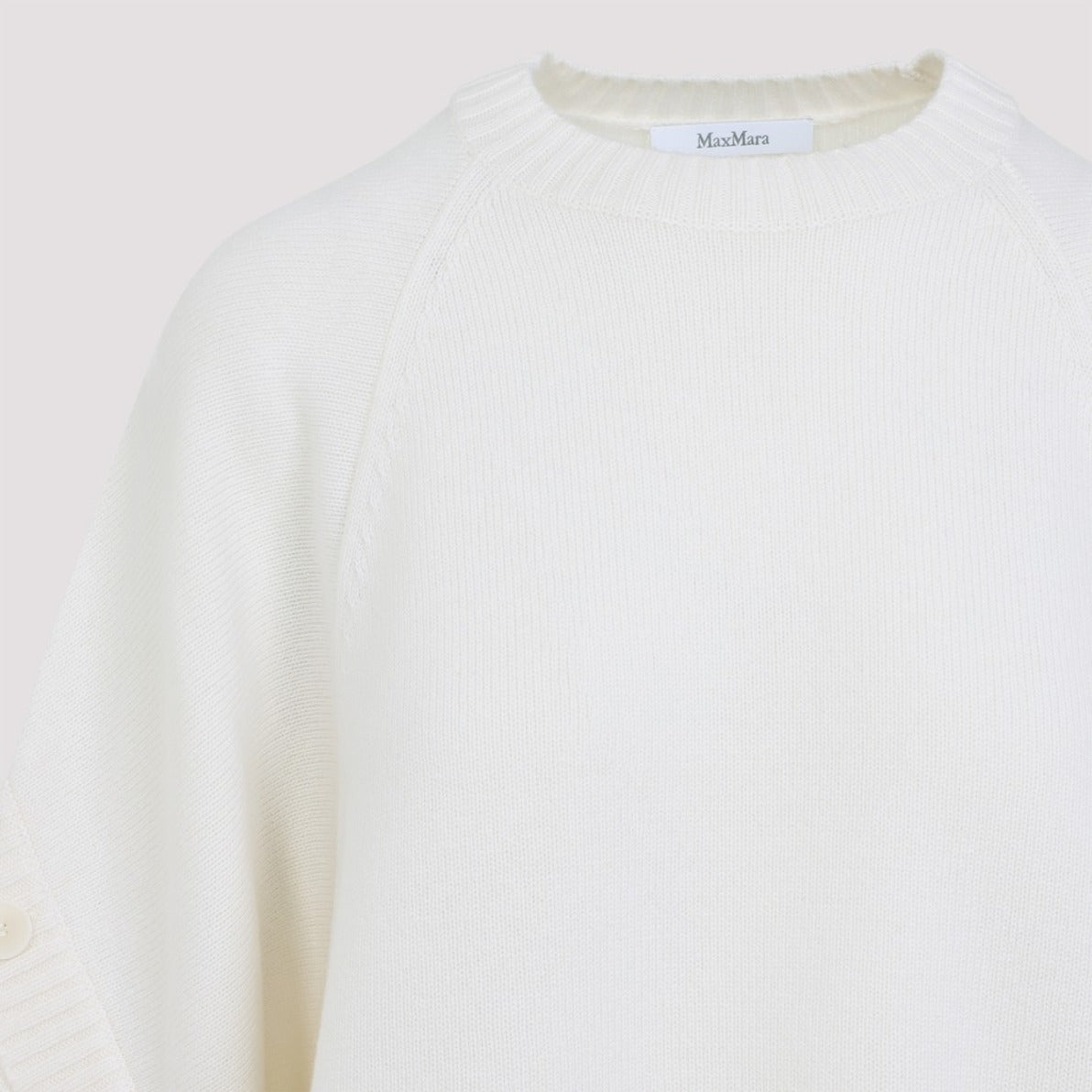 Relaxed-Fit Wool-Cashmere Blend Sweater With Button Details