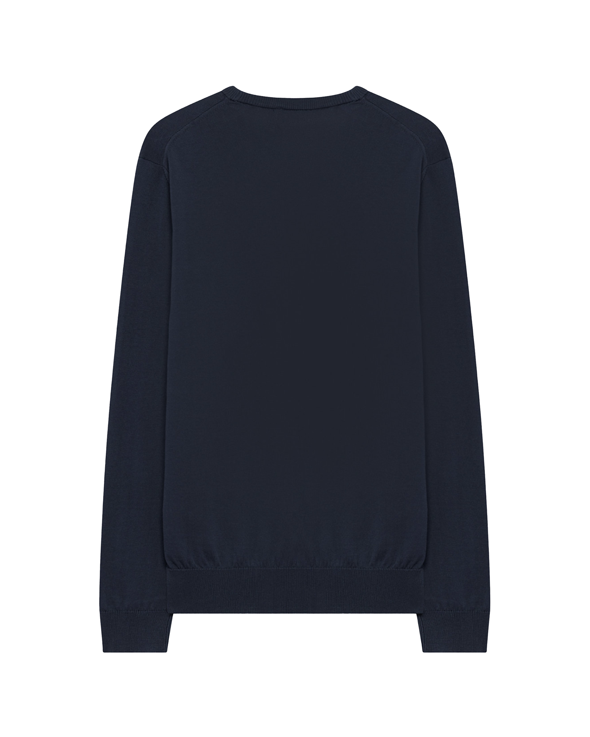 Midnight Blue Crepe Crewneck Top