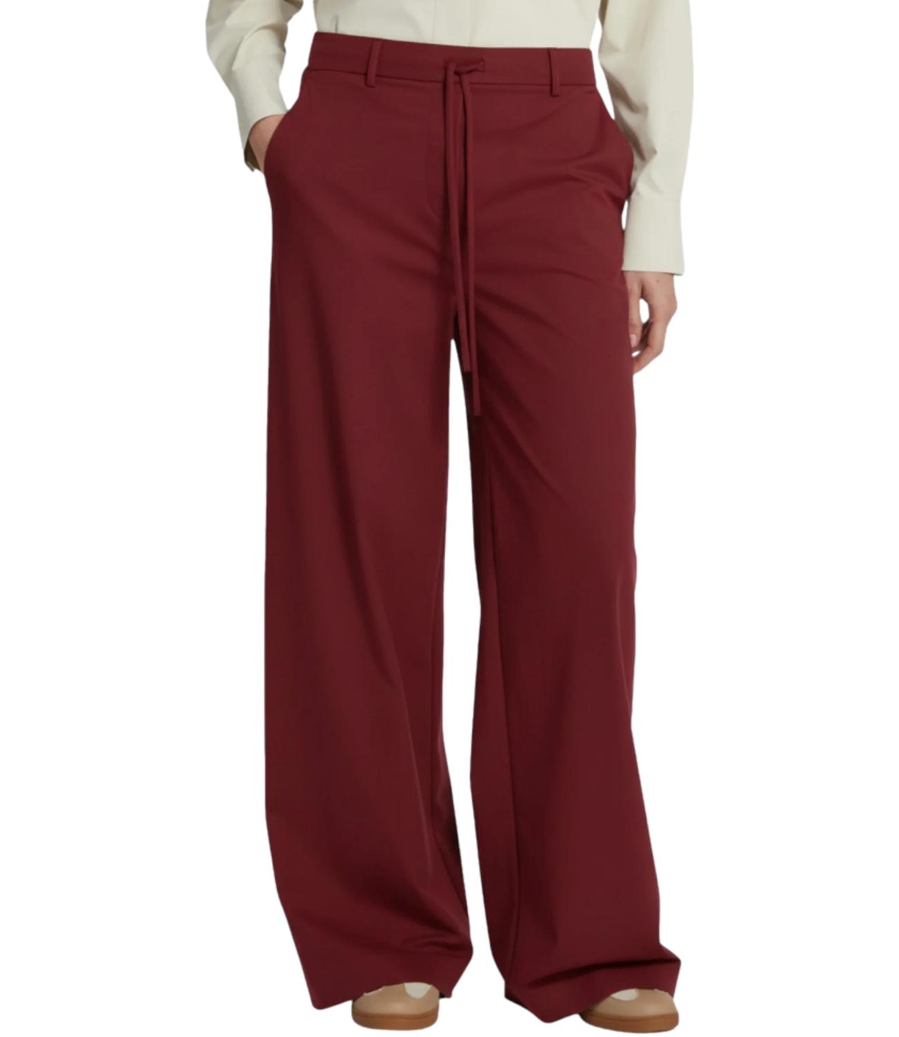 Dark Red Mmlagoraio Polyamide Trousers