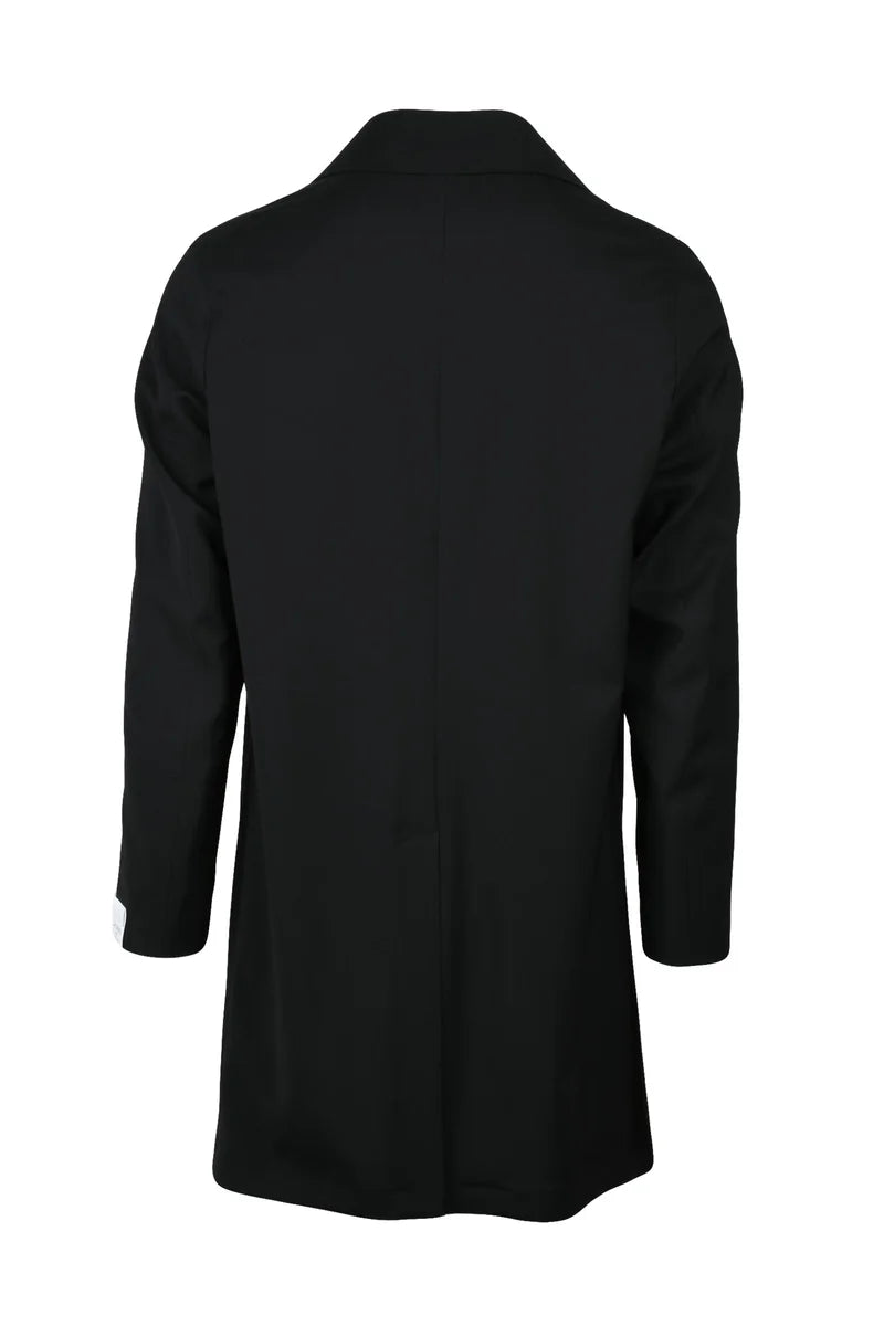 Virgin Wool Overcoat - Black