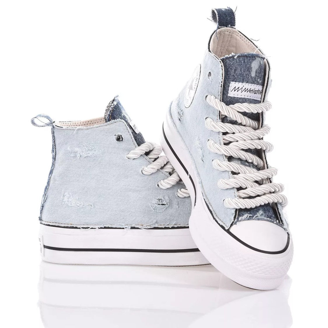 Light Blue Platform Sneakers