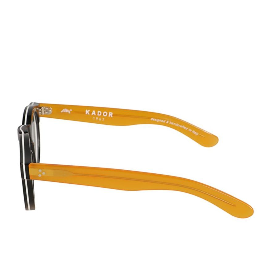 Mondo Round Frame Sunglasses with Glossy Front