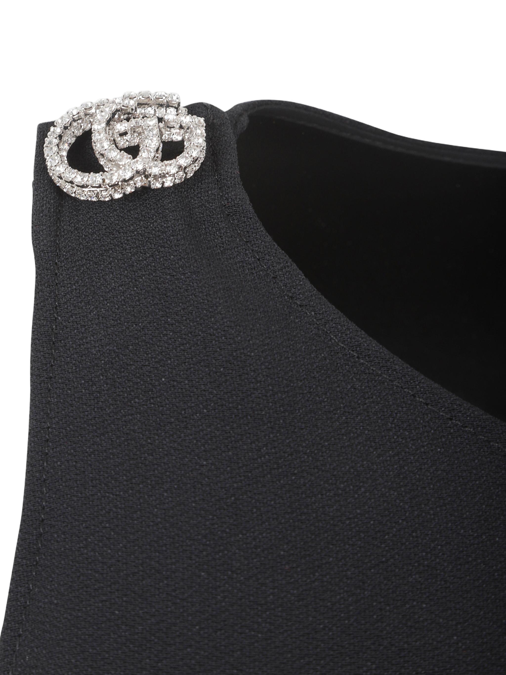 Sleek Maxi Dress With Double-G Embellishment