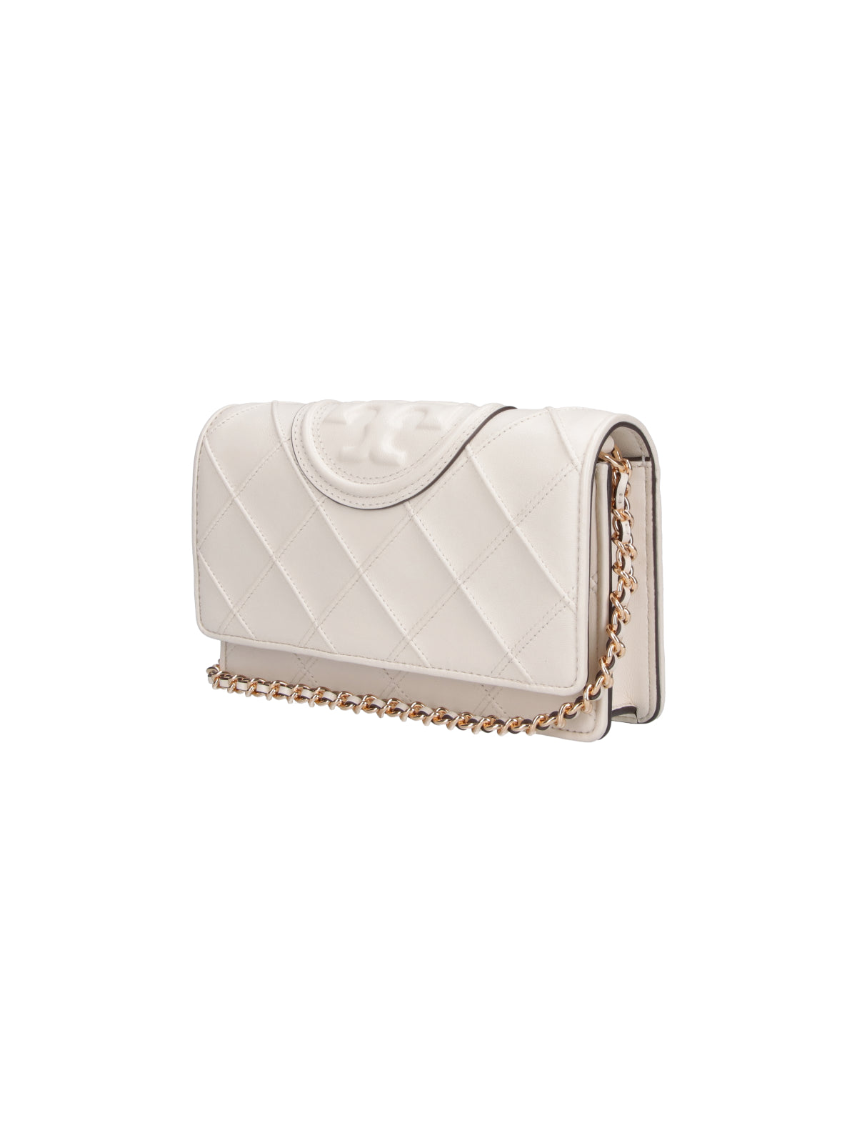 Cream Fleming Quilted Leather Wallet
