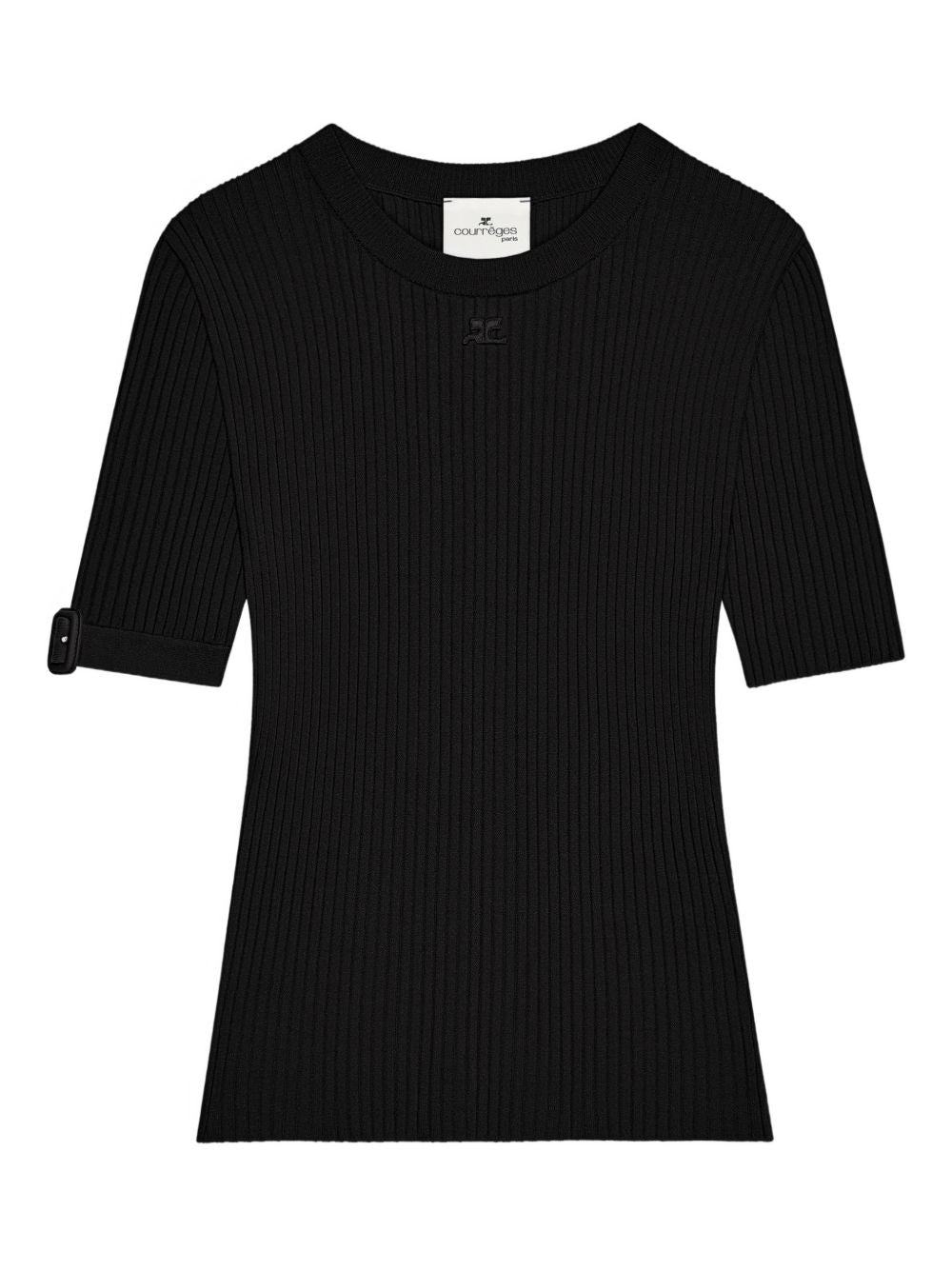 Fitted Ribbed Knit Top