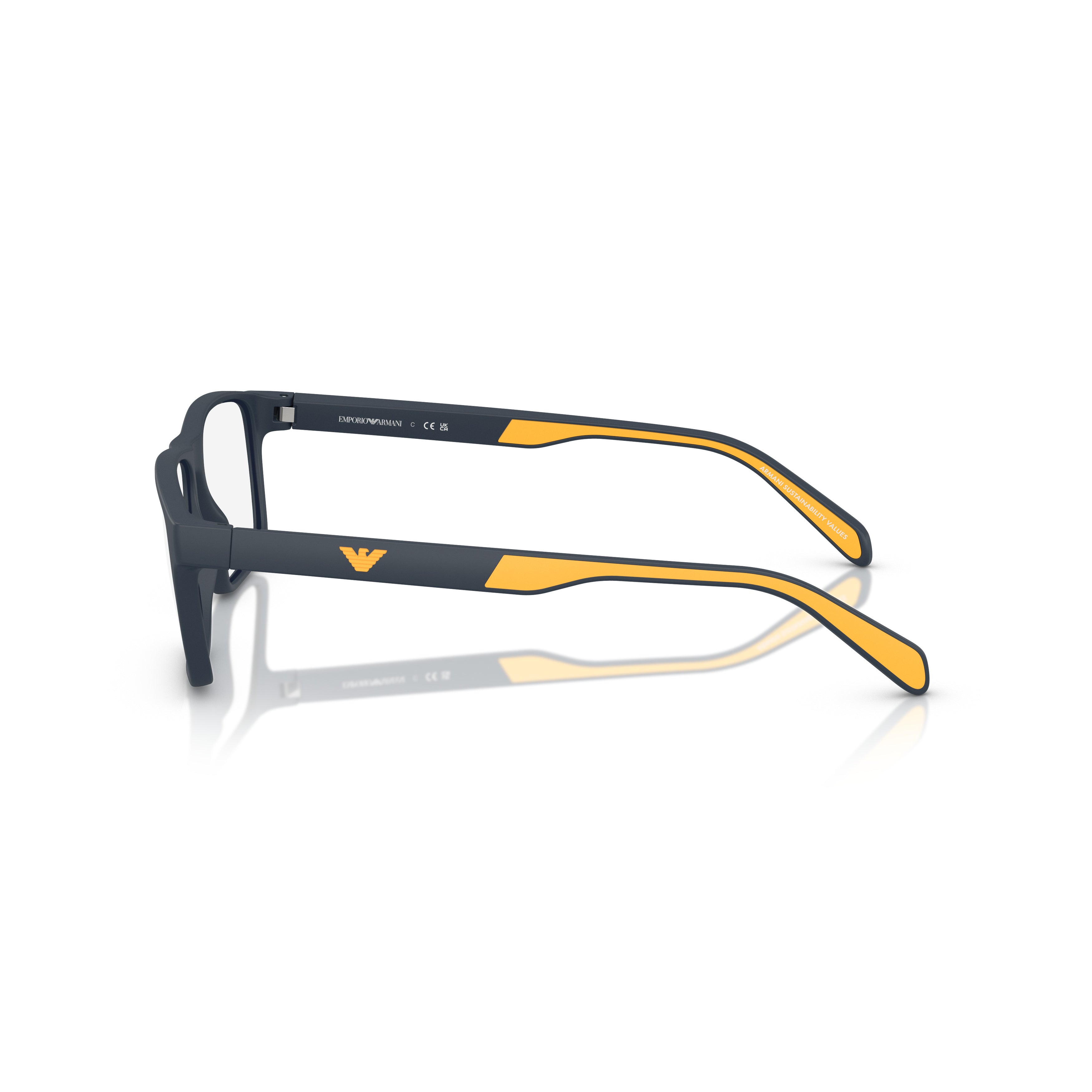 0ea3233 Rectangular Eyeglass Frames in Matte Black with Vibrant Accents