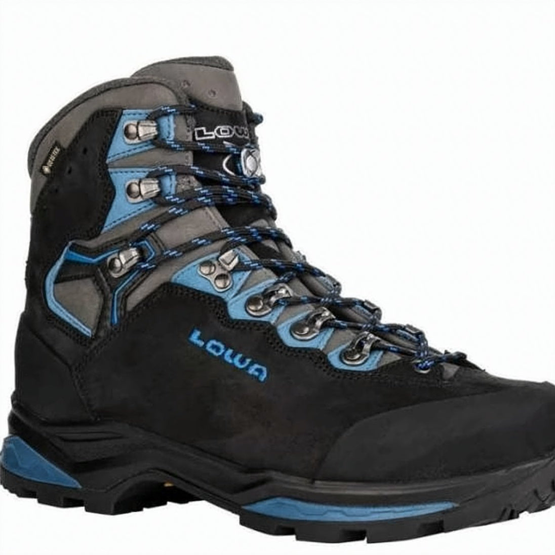 High-Ankle Nubuck Hiking Boots with Vibram Sole