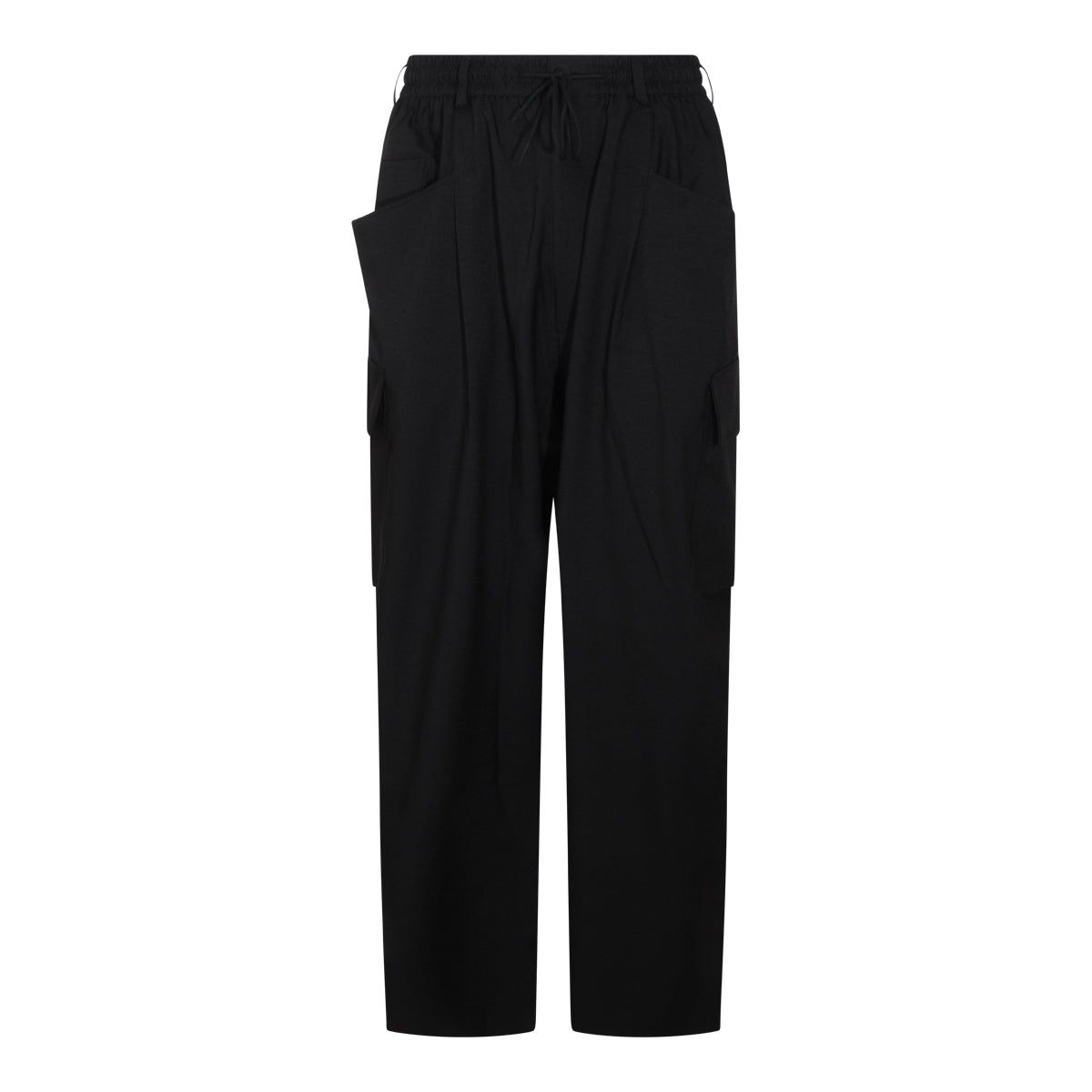 Cargo-Style Black Tech Trousers