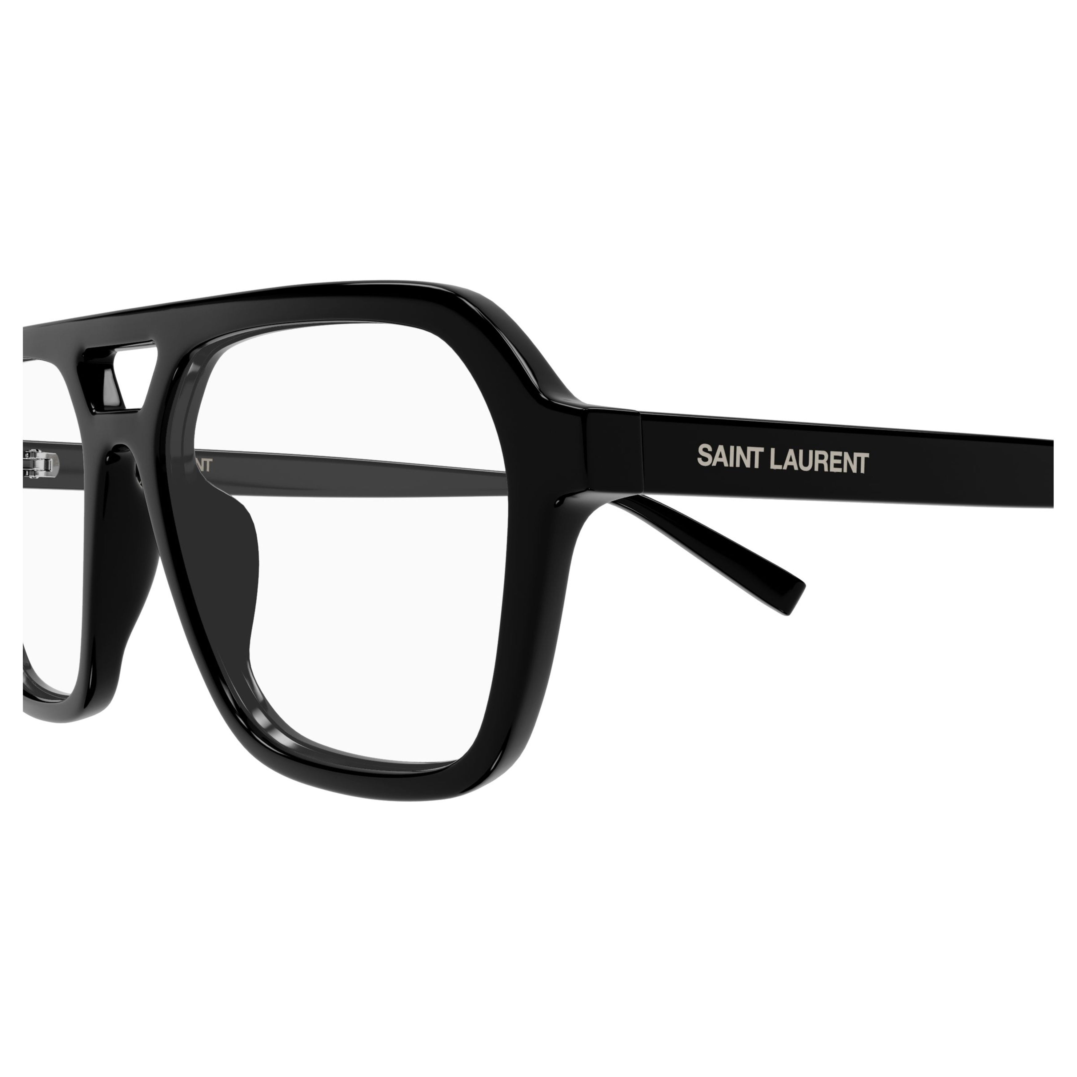 Geometric Double-Bridge Eyeglasses In Recycled Acetate