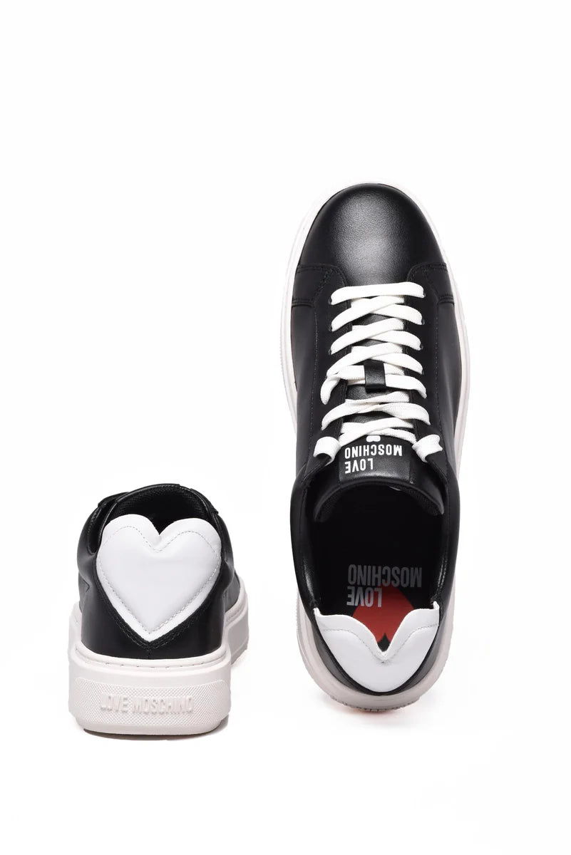 Heart Sneakers - White/Black