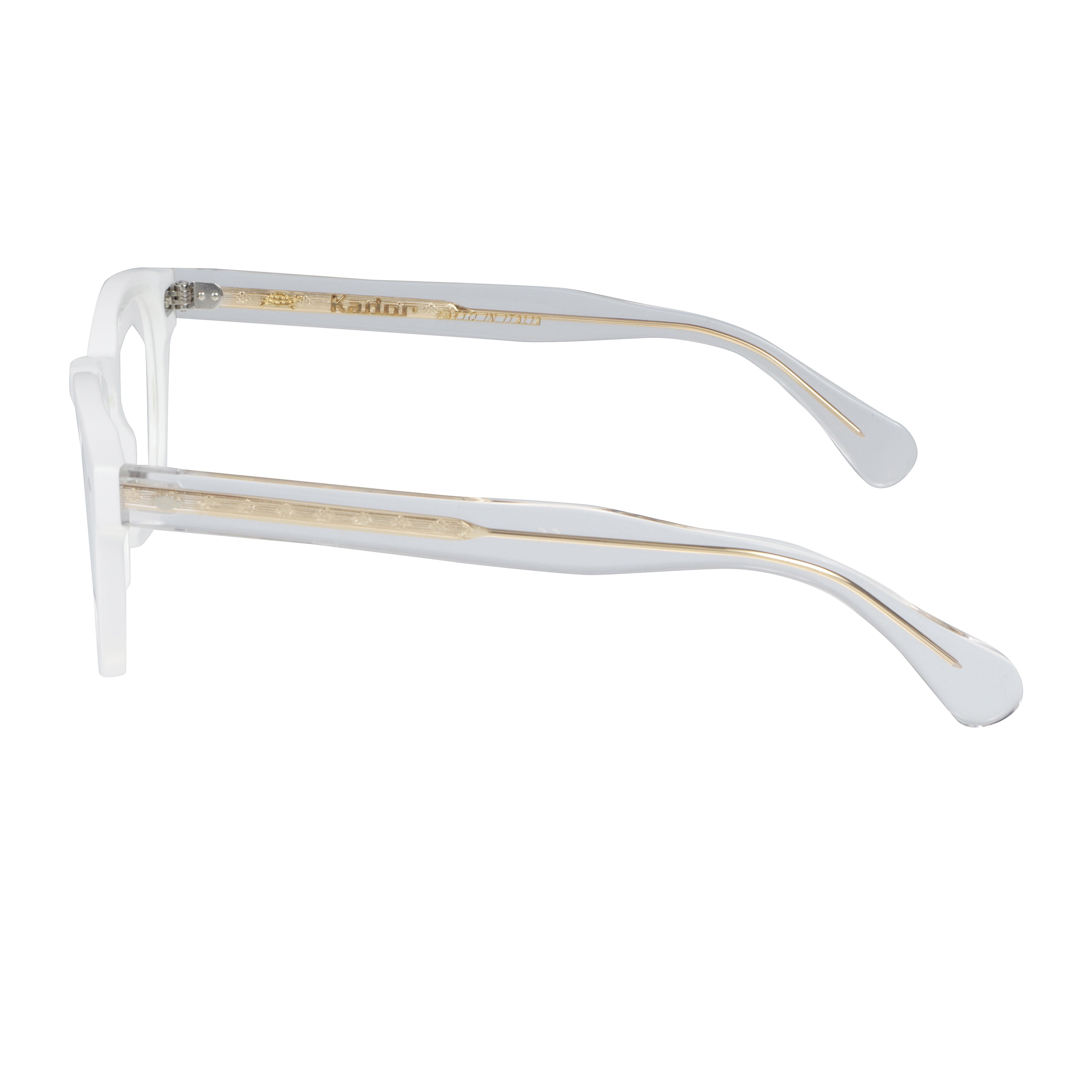 Jolly Cal 49 Translucent White Rounded Square Eyeglasses