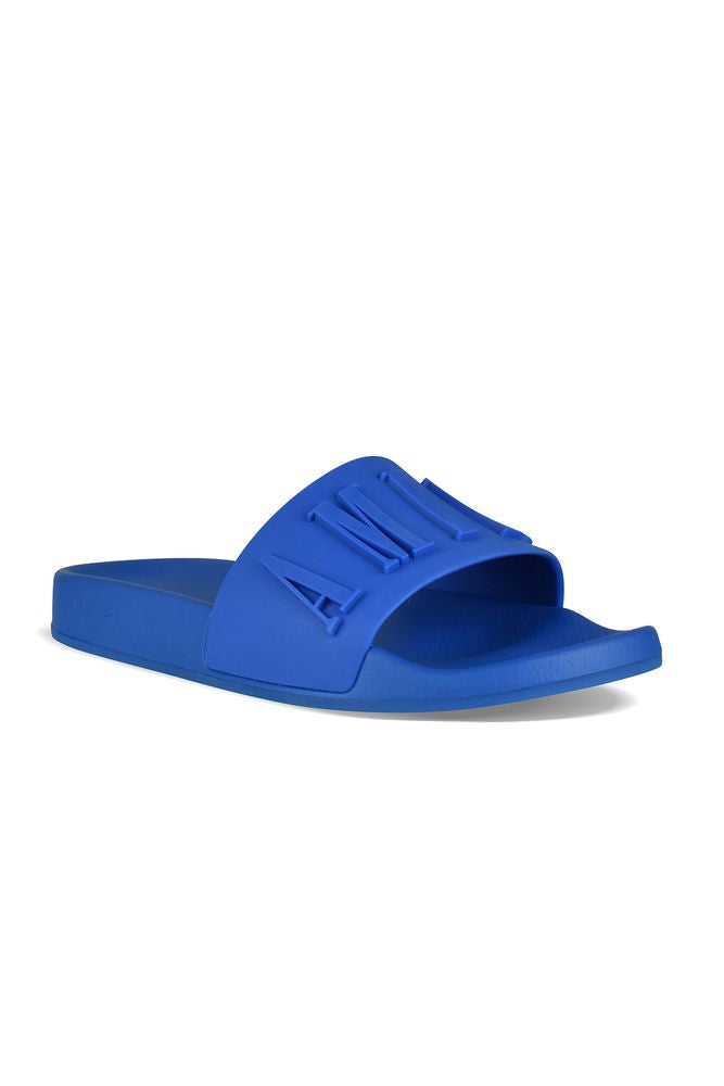 Royal Blue Rubber Slide Sandals