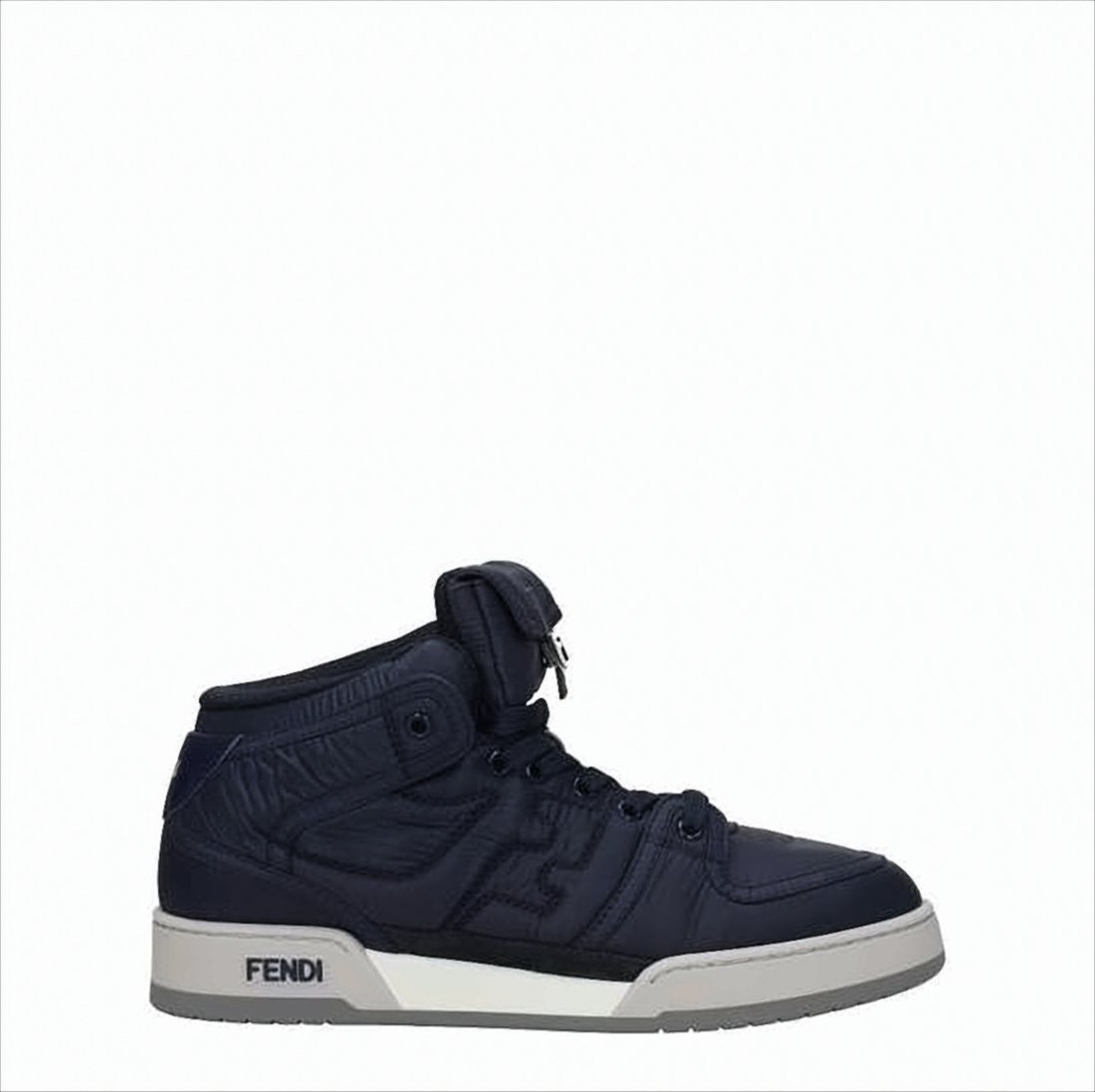 Mid-Top Sneakers with Metallic Buckle Accents