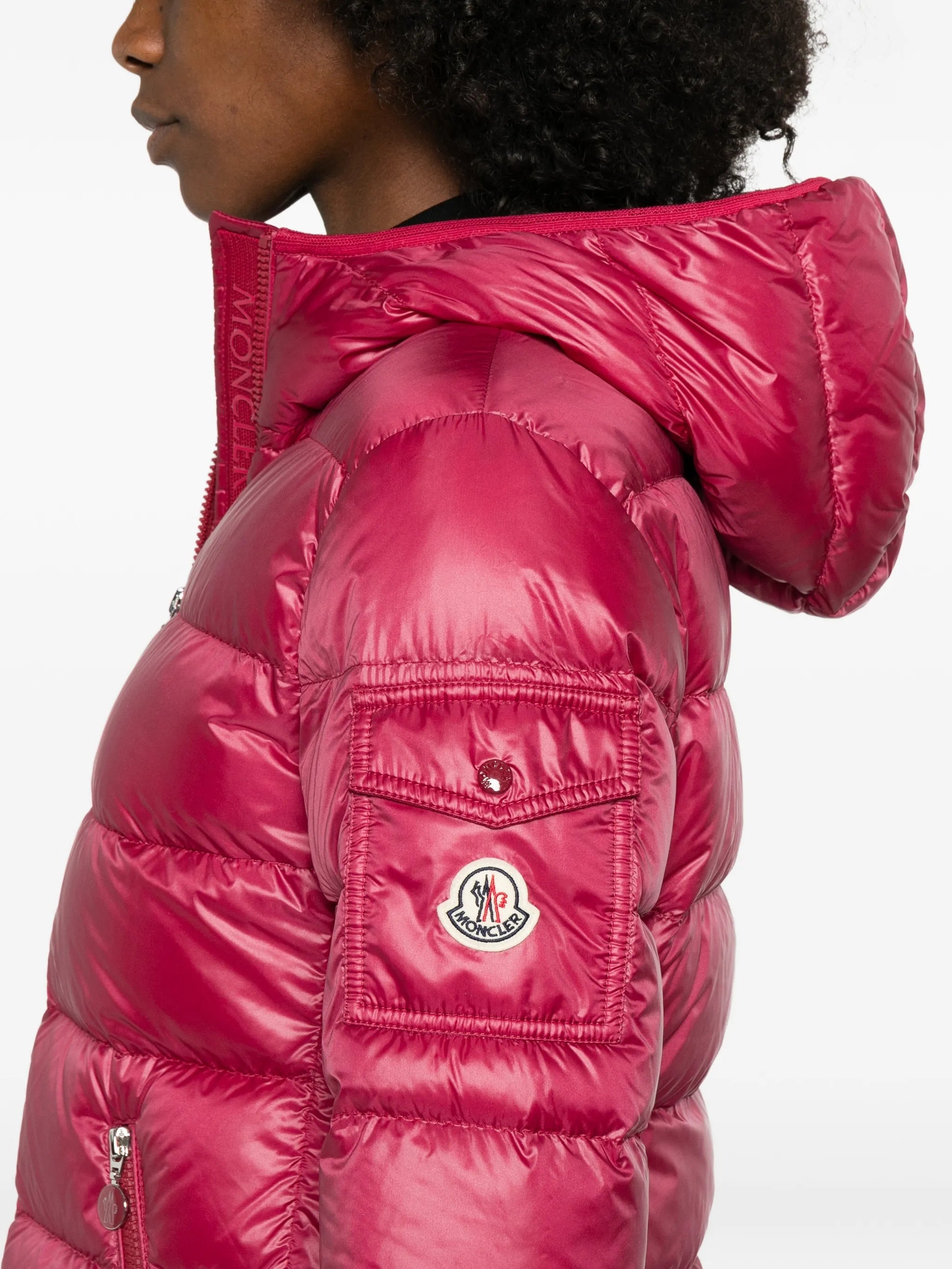 Red Glesse Quilted Cropped Jacket