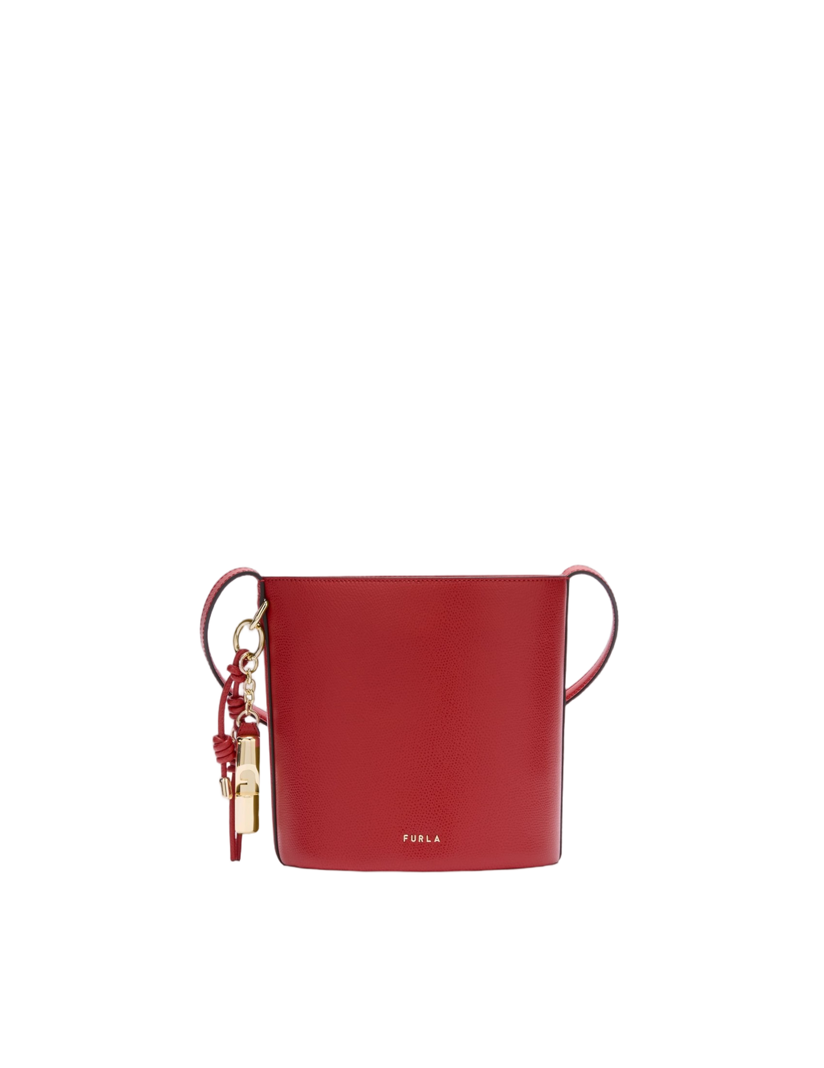 Red Roxie Mini Leather Bucket Bag