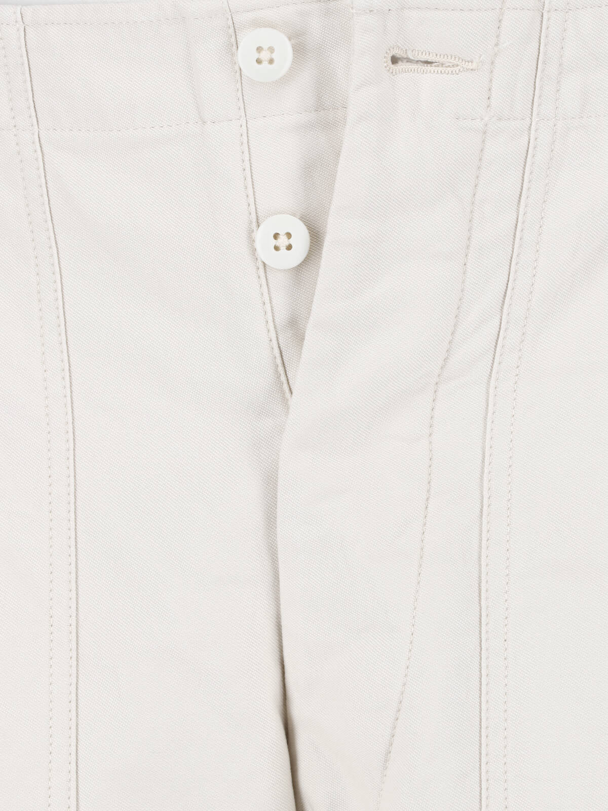 White Baker Straight-Leg Cotton Trousers