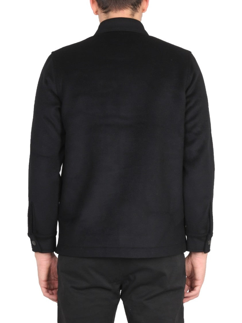 Structured Black Jacket With Decorative Pins