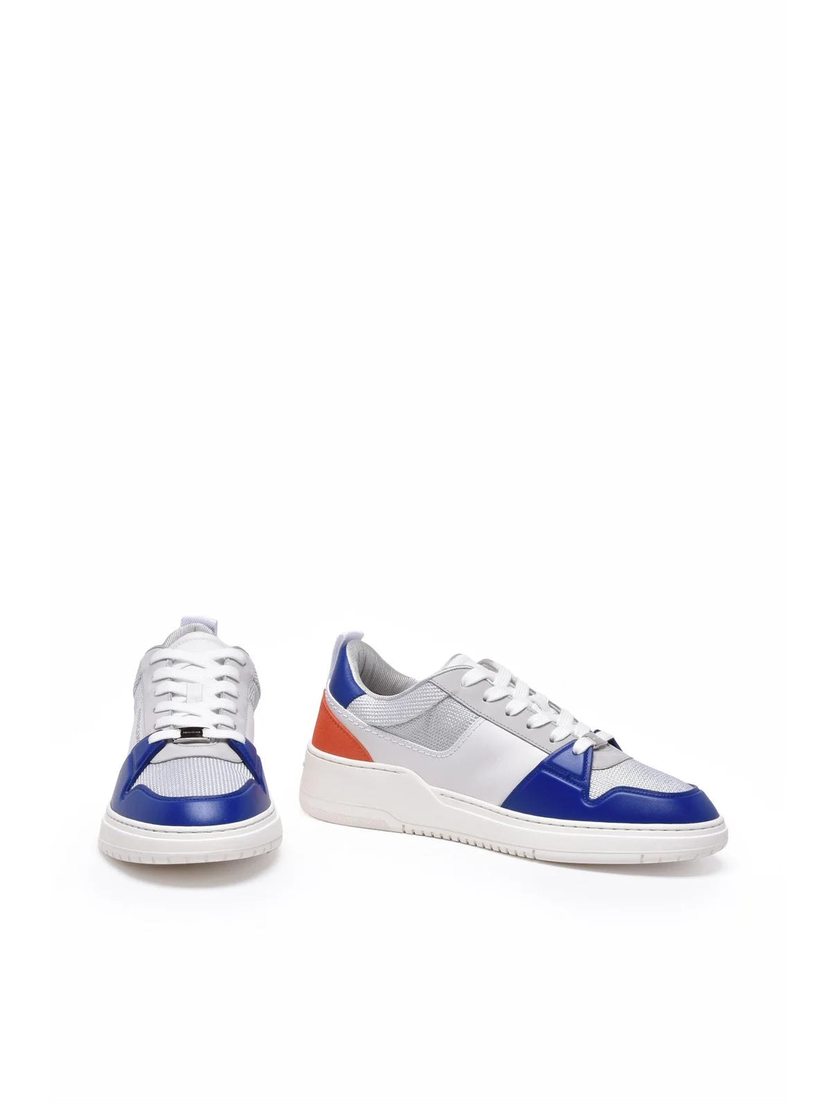 Blue 'Dennis' Leather Sneakers