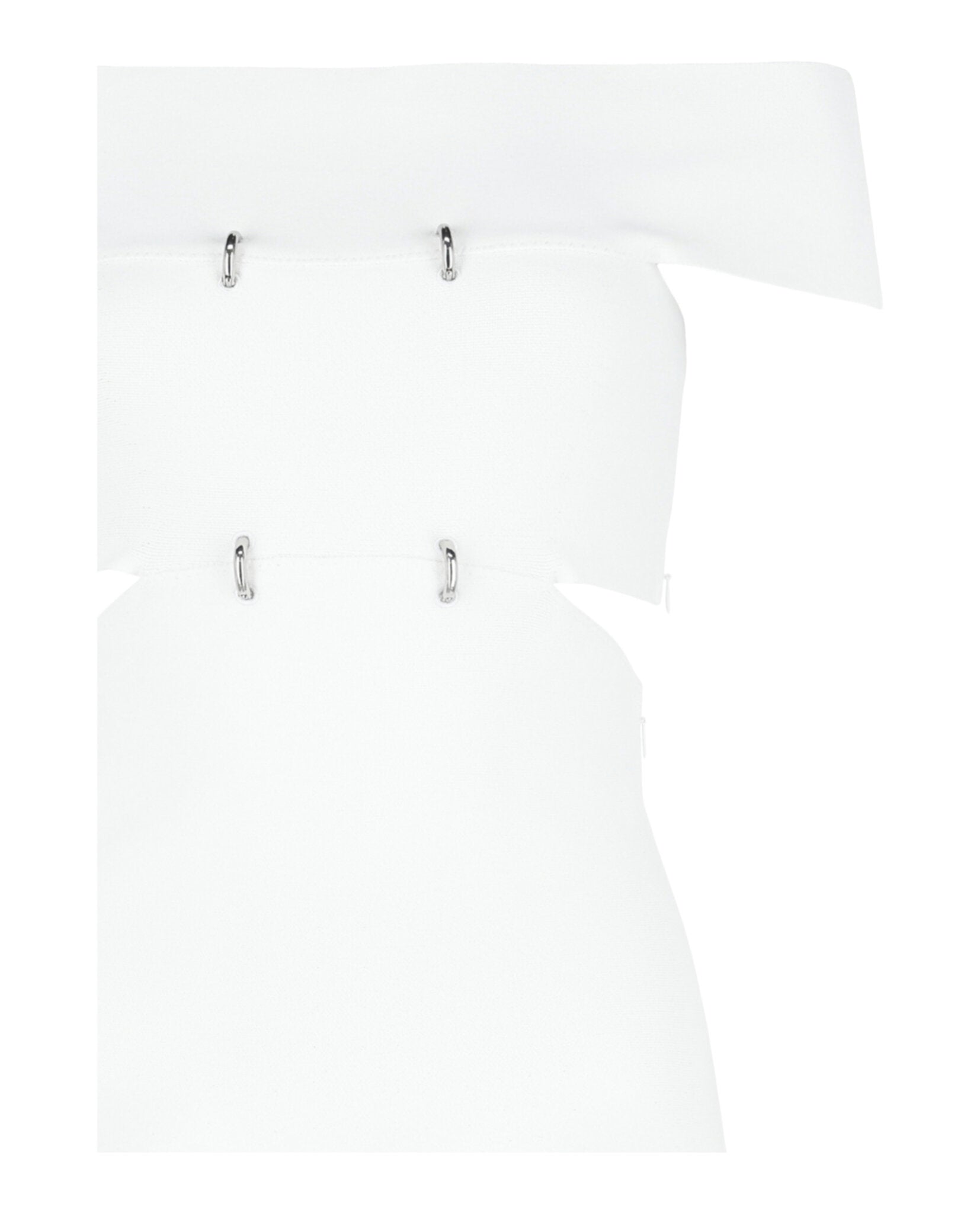 Off-The-Shoulder Sliced Mini Dress